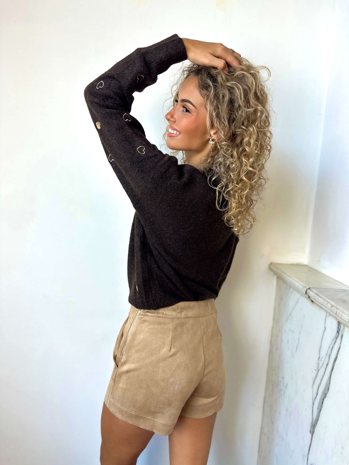Gilet chocolat - AMELIA