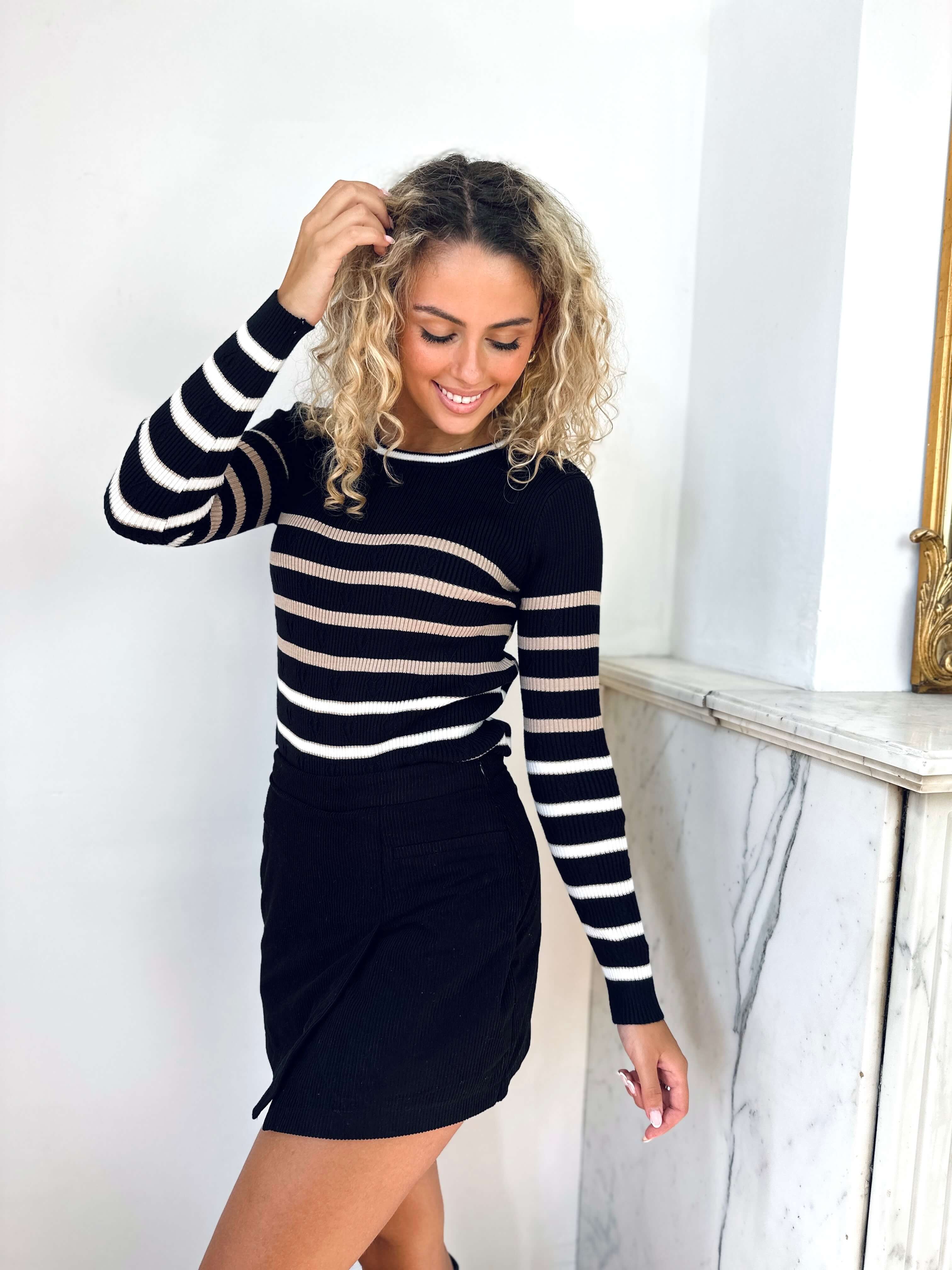 Pull noir - PAULINE