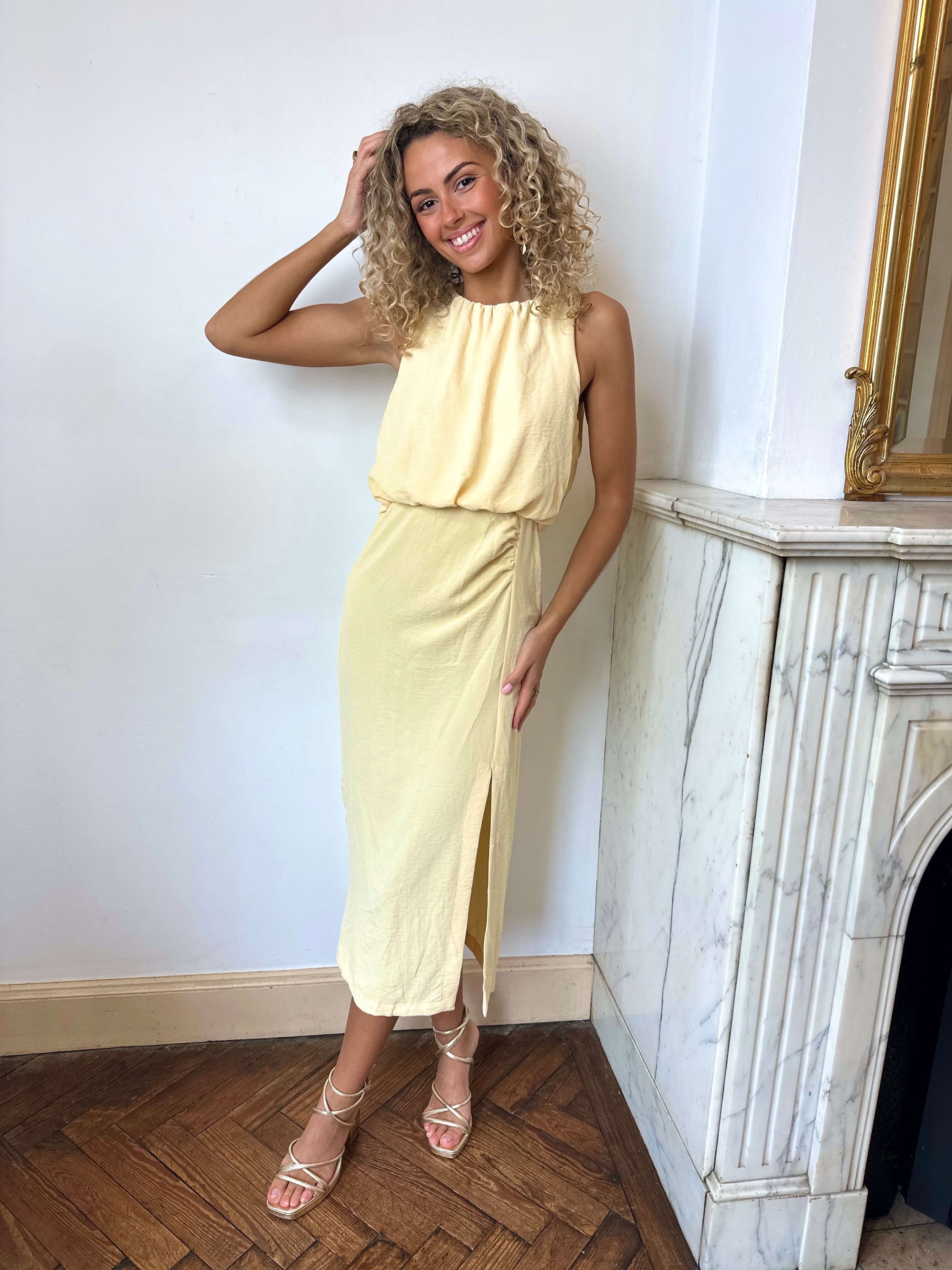 Robe jaune - HELENE