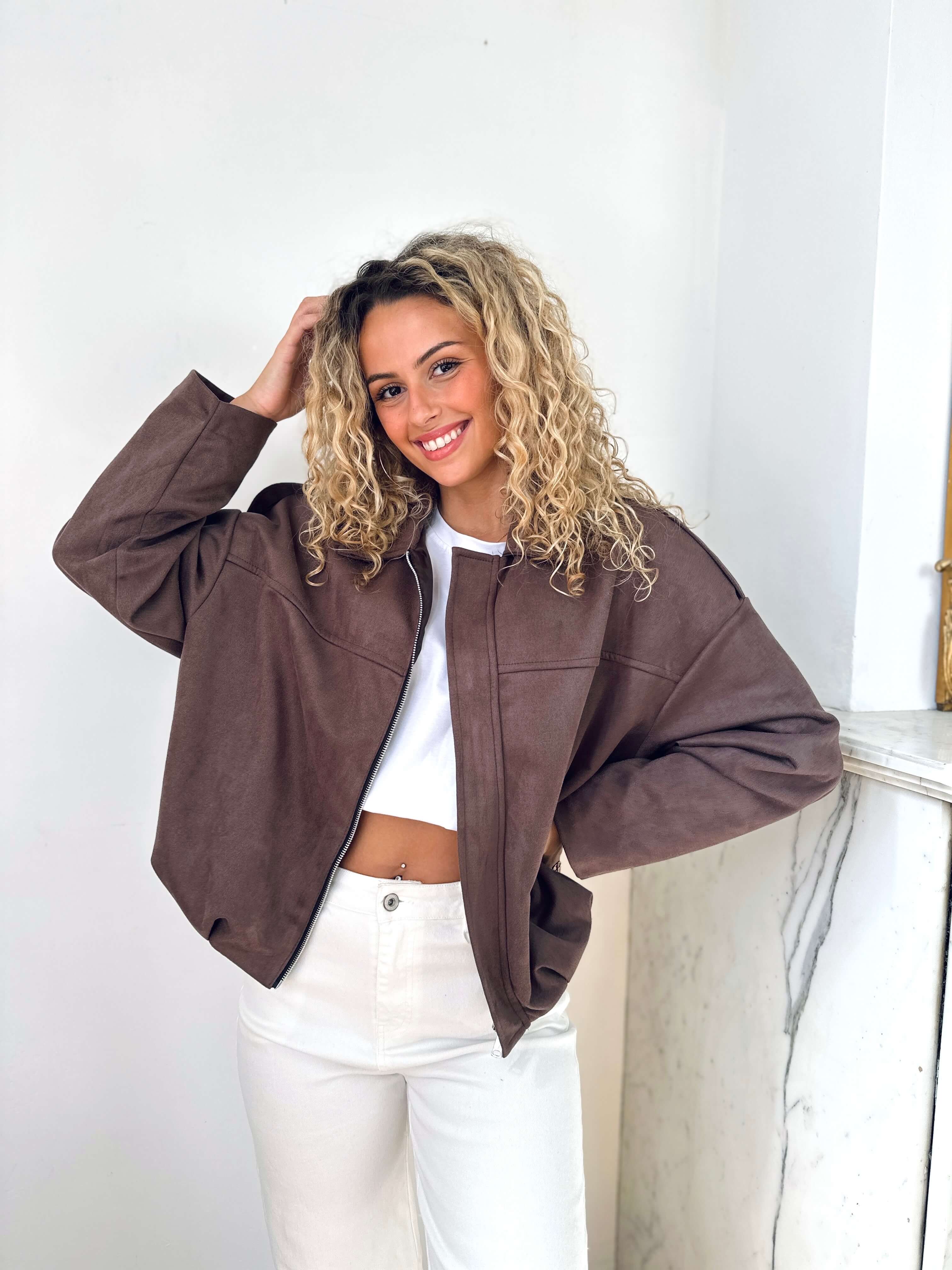 Veste chocolat - LISA