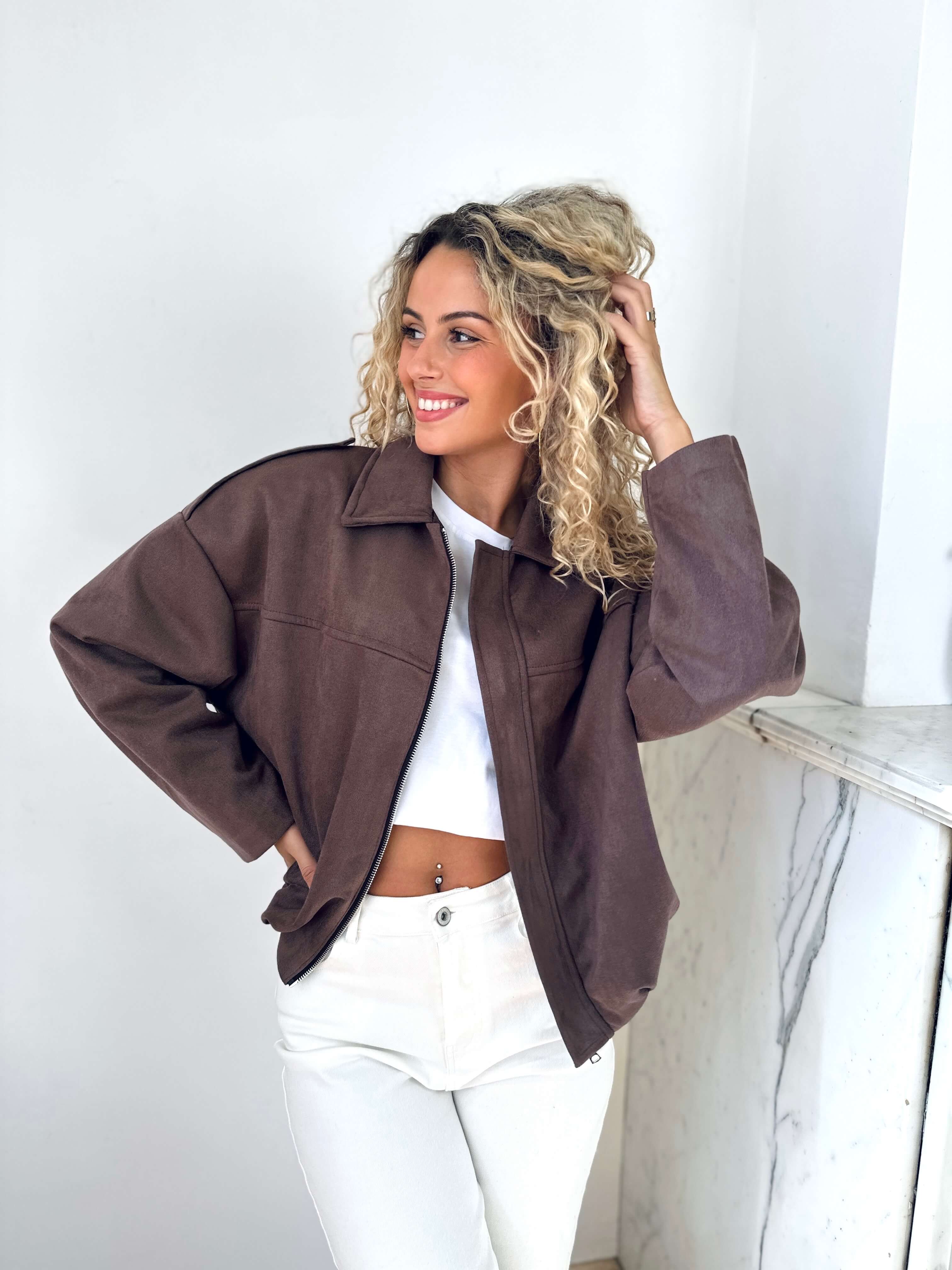Veste chocolat - LISA