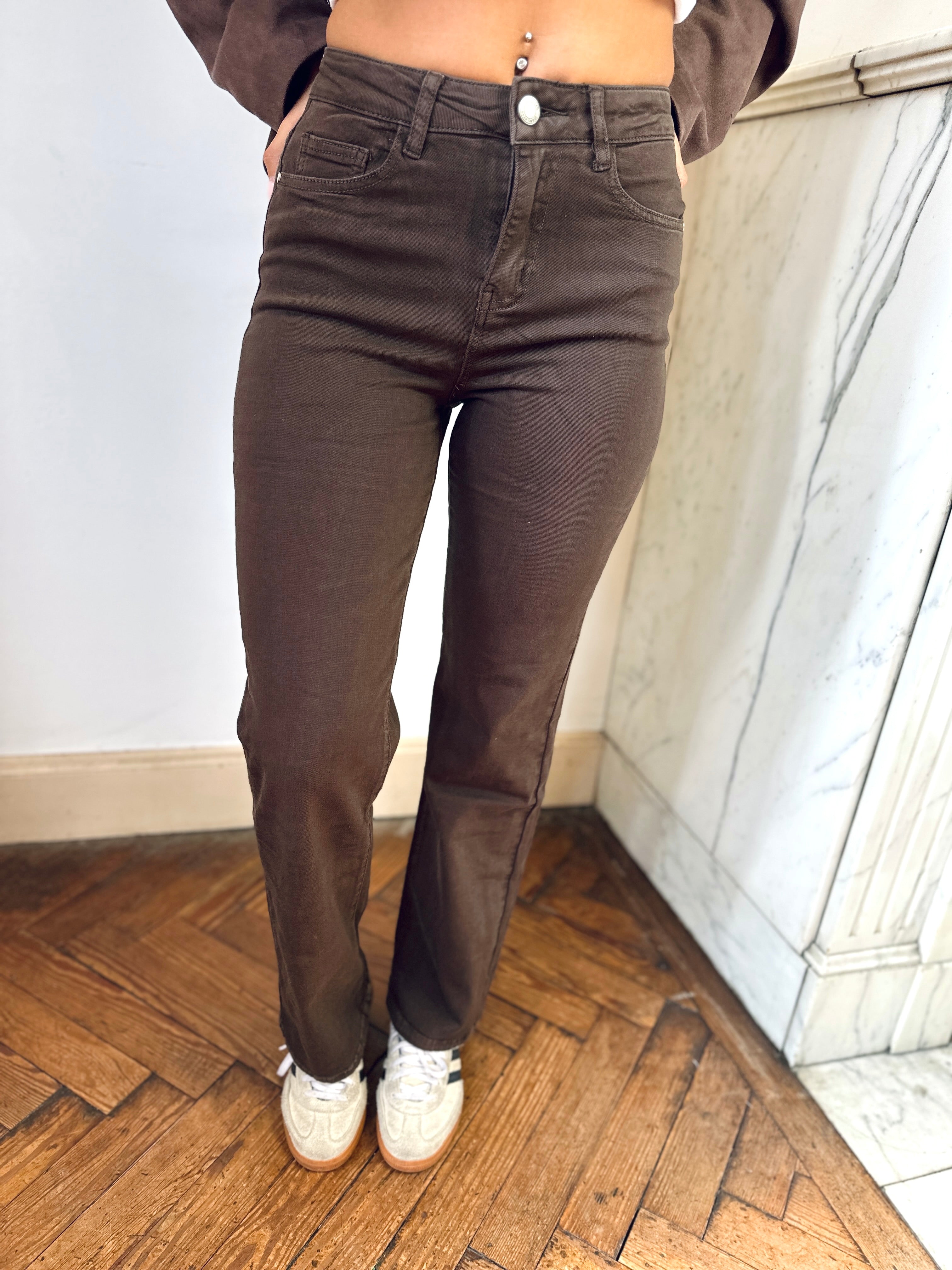 Pantalon chocolat - GAEL