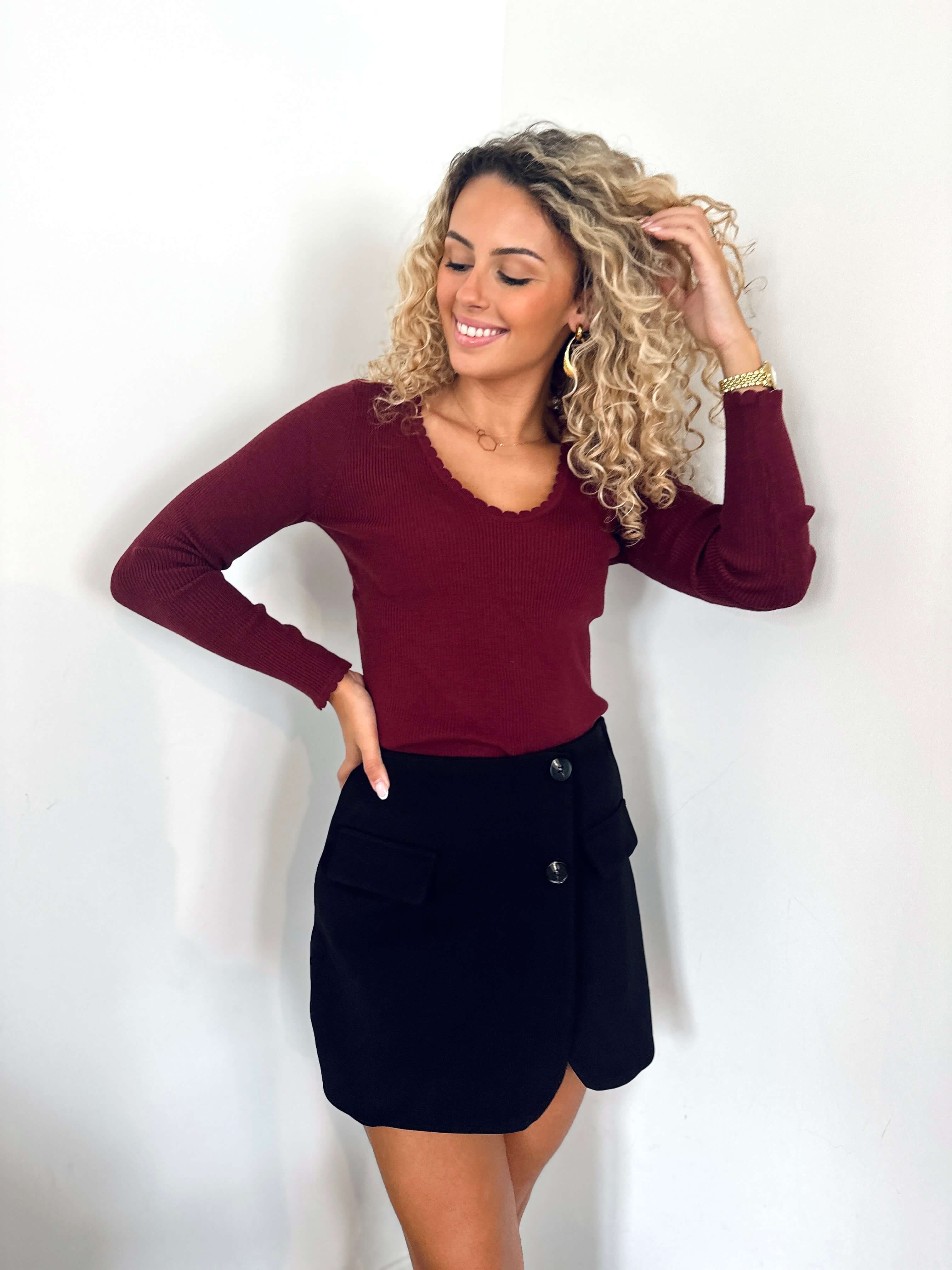 Jupe short noir - BELLA