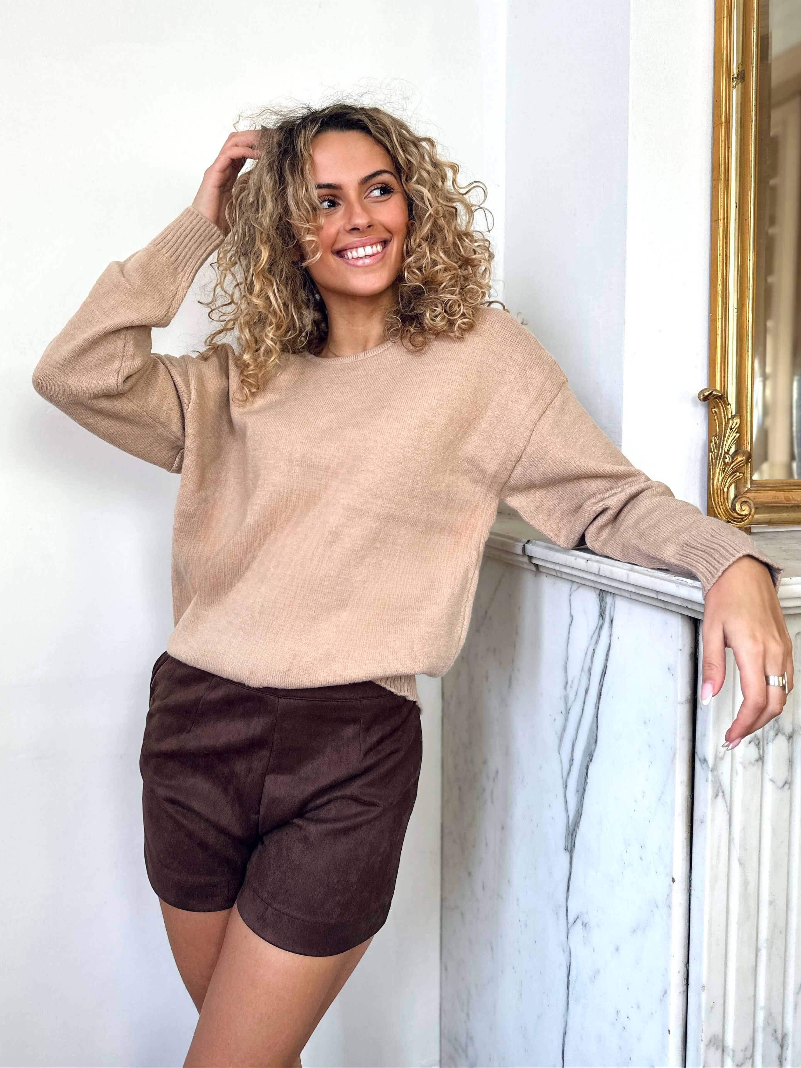 Pull beige - SOLENE