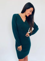 Robe pull verte - NATACHA