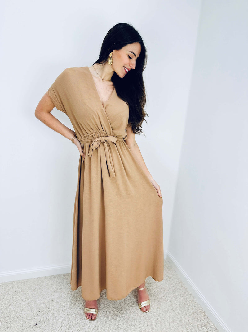 Robe beige - CASSANDRA