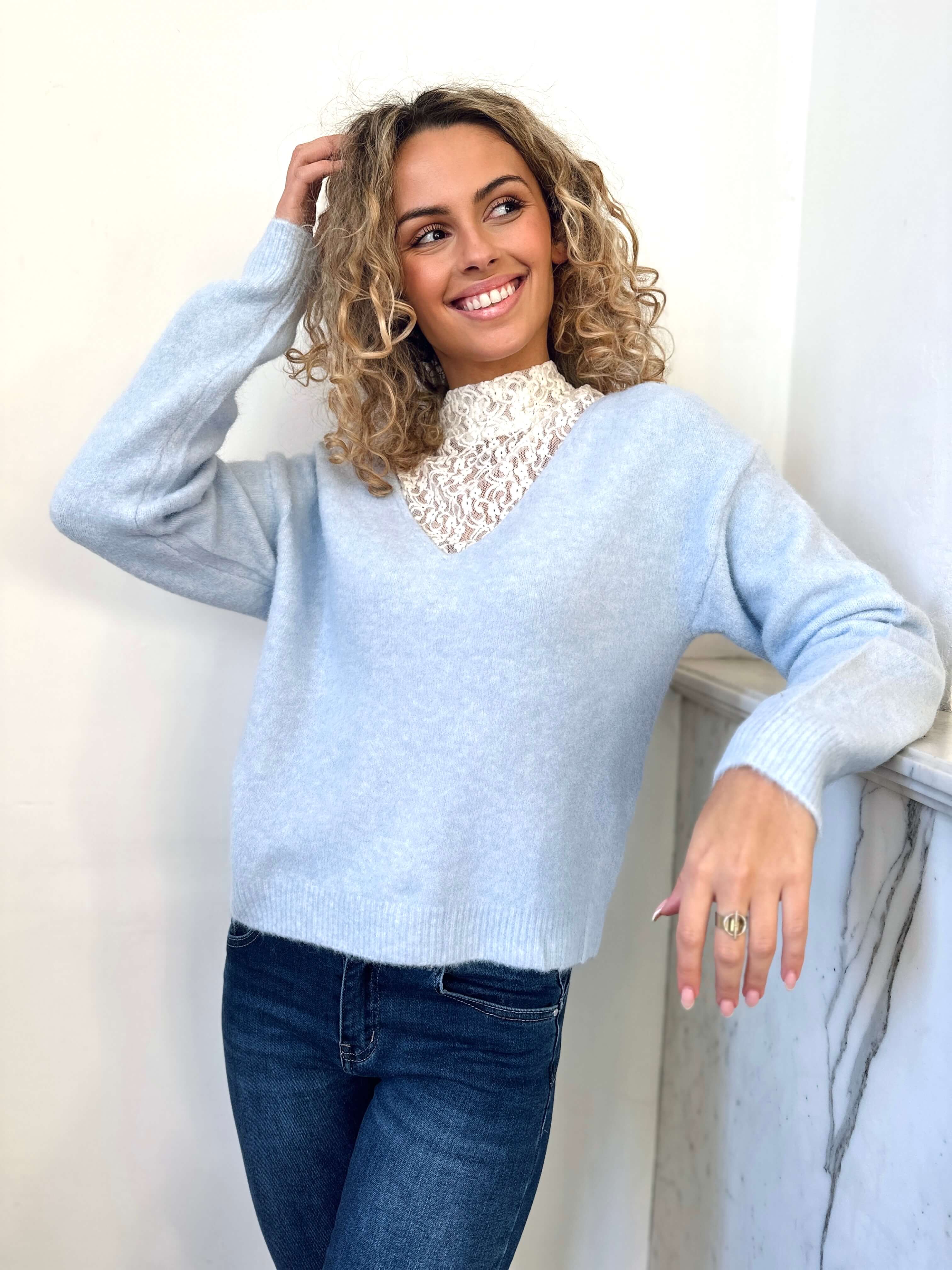 Pull bleu ciel - CLEMENCE