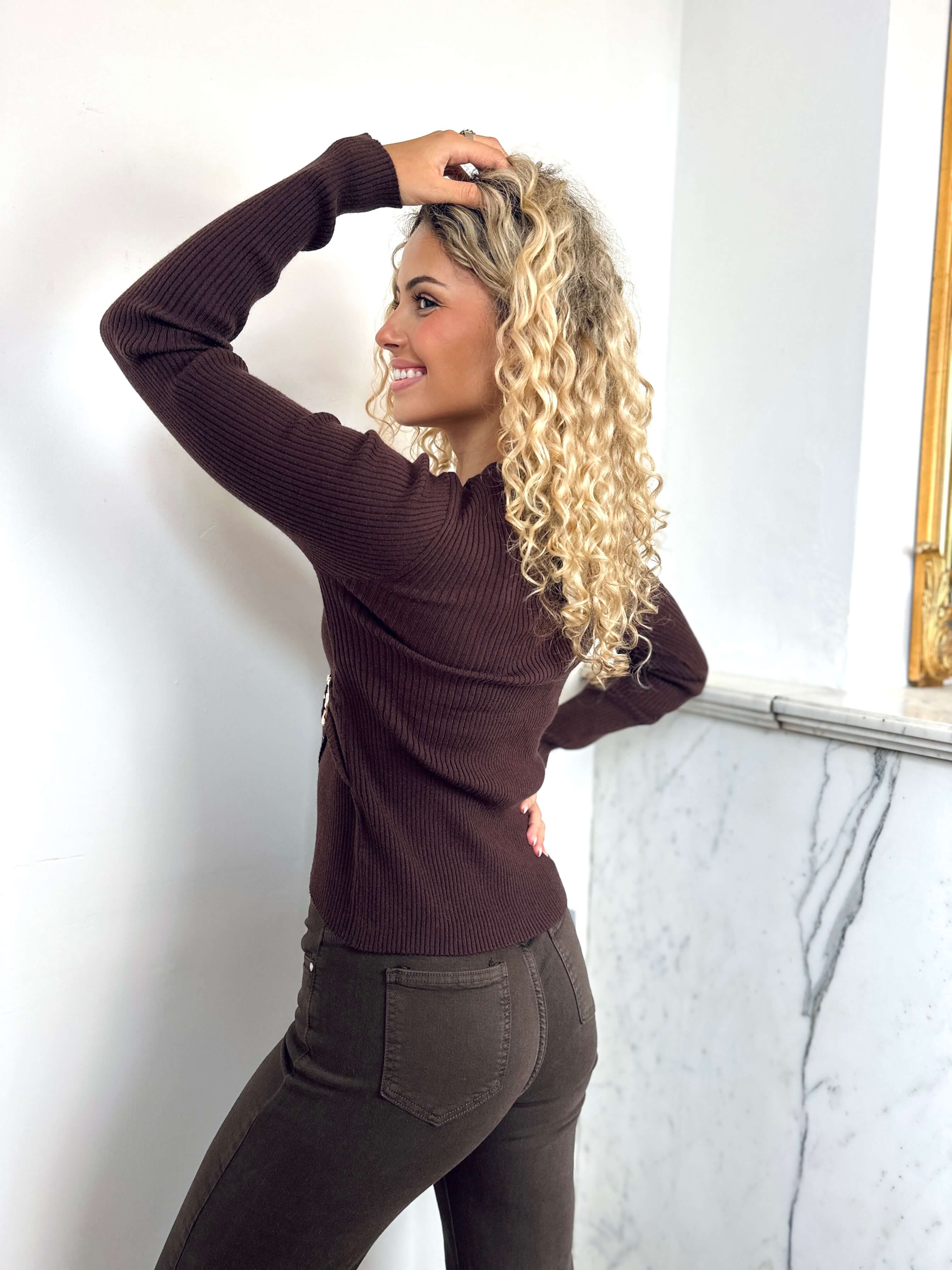 Pull chocolat - CHARLOTTE