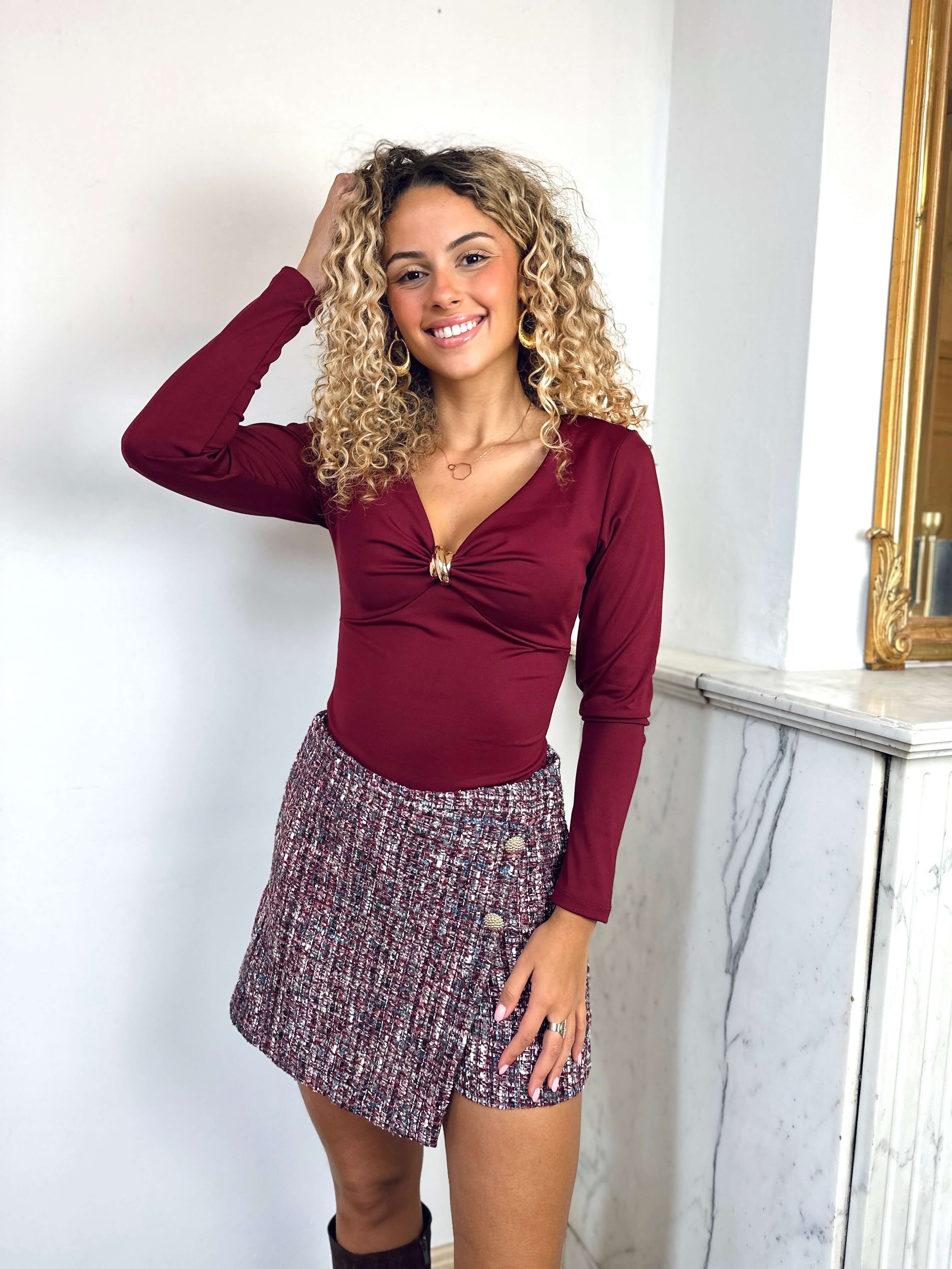 Body bordeaux - JULIETTE
