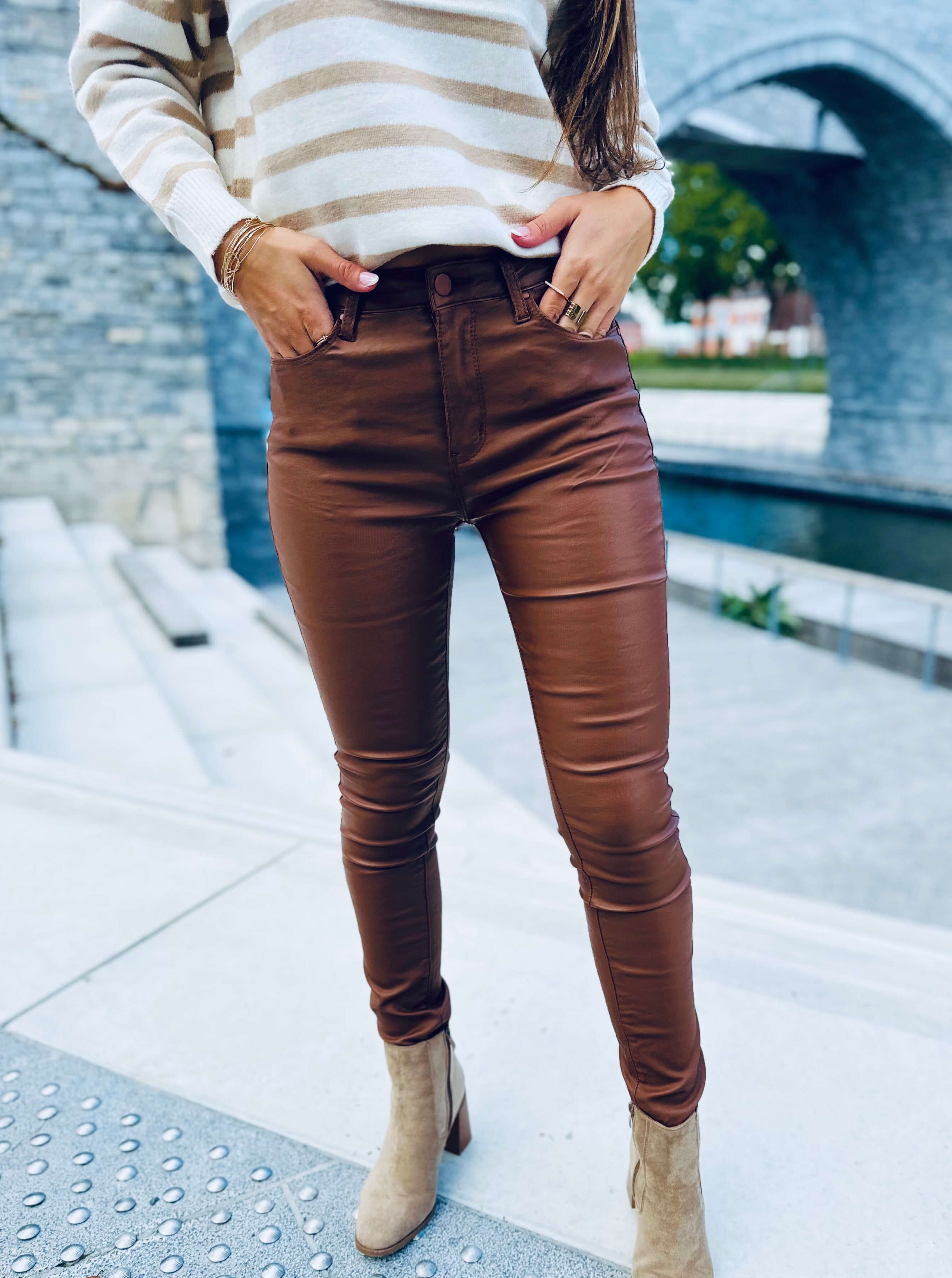 Pantalon simili cuir - LORYS