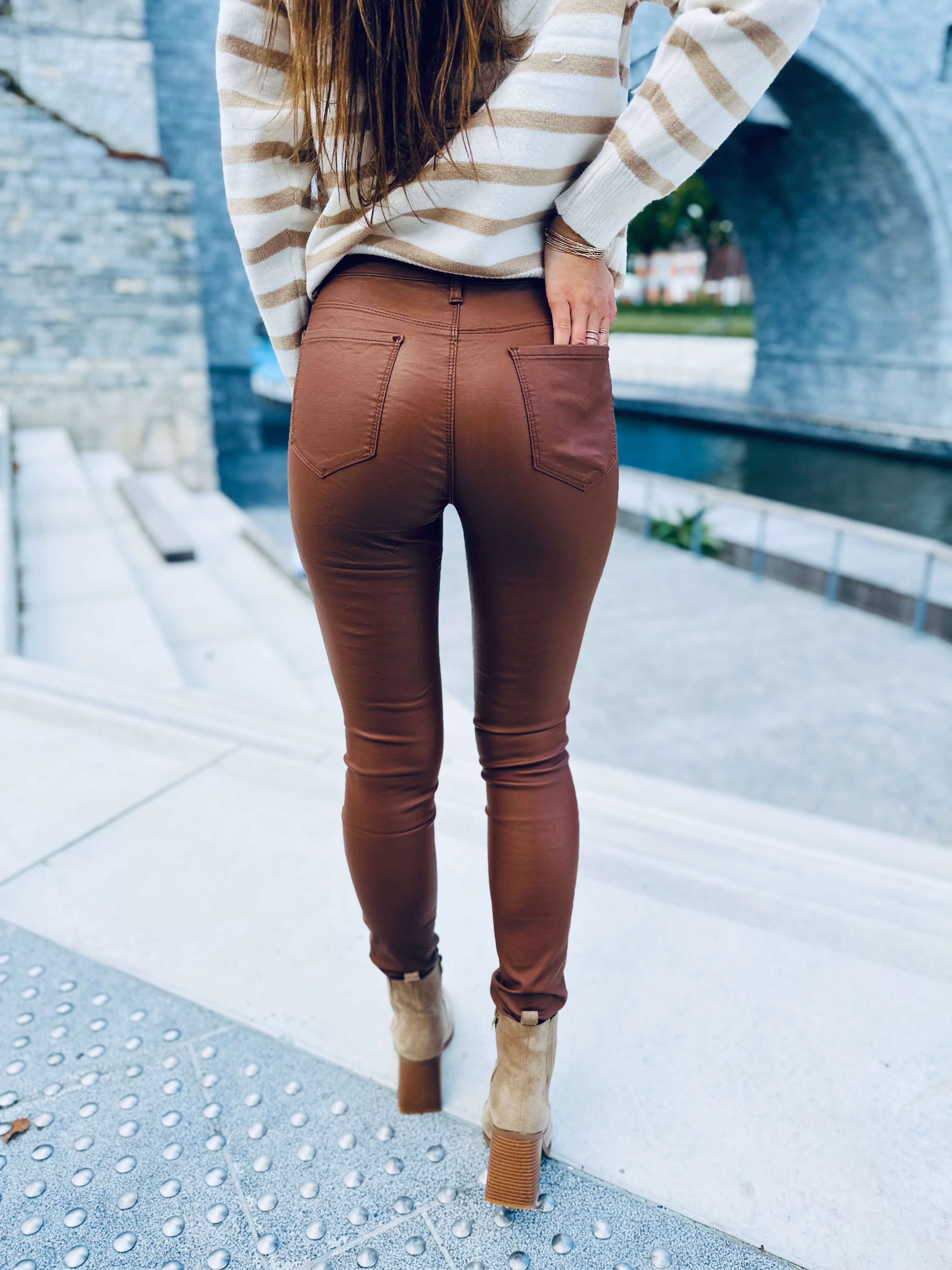 Pantalon simili cuir - LORYS