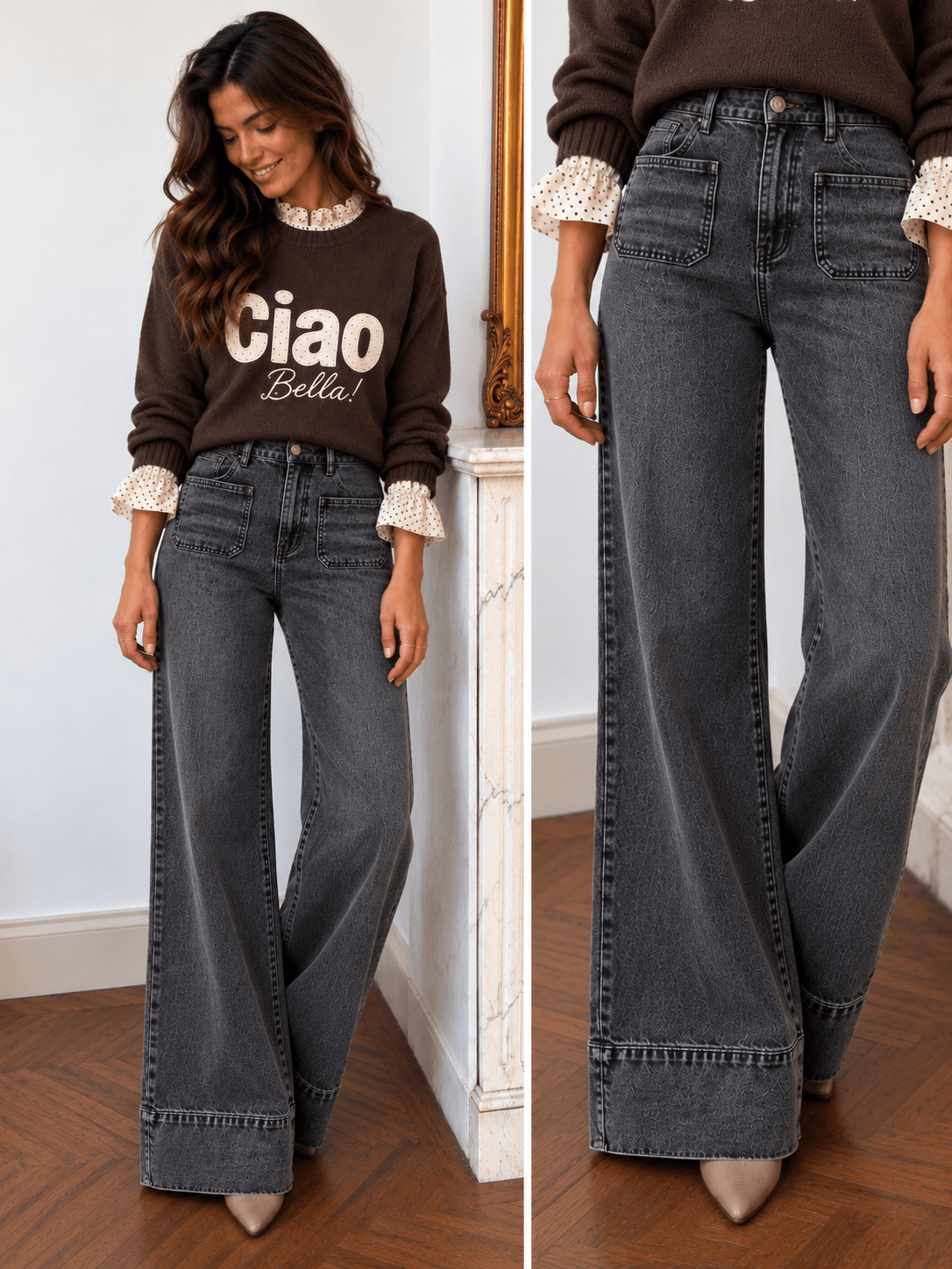 Jeans gris - PAULINE