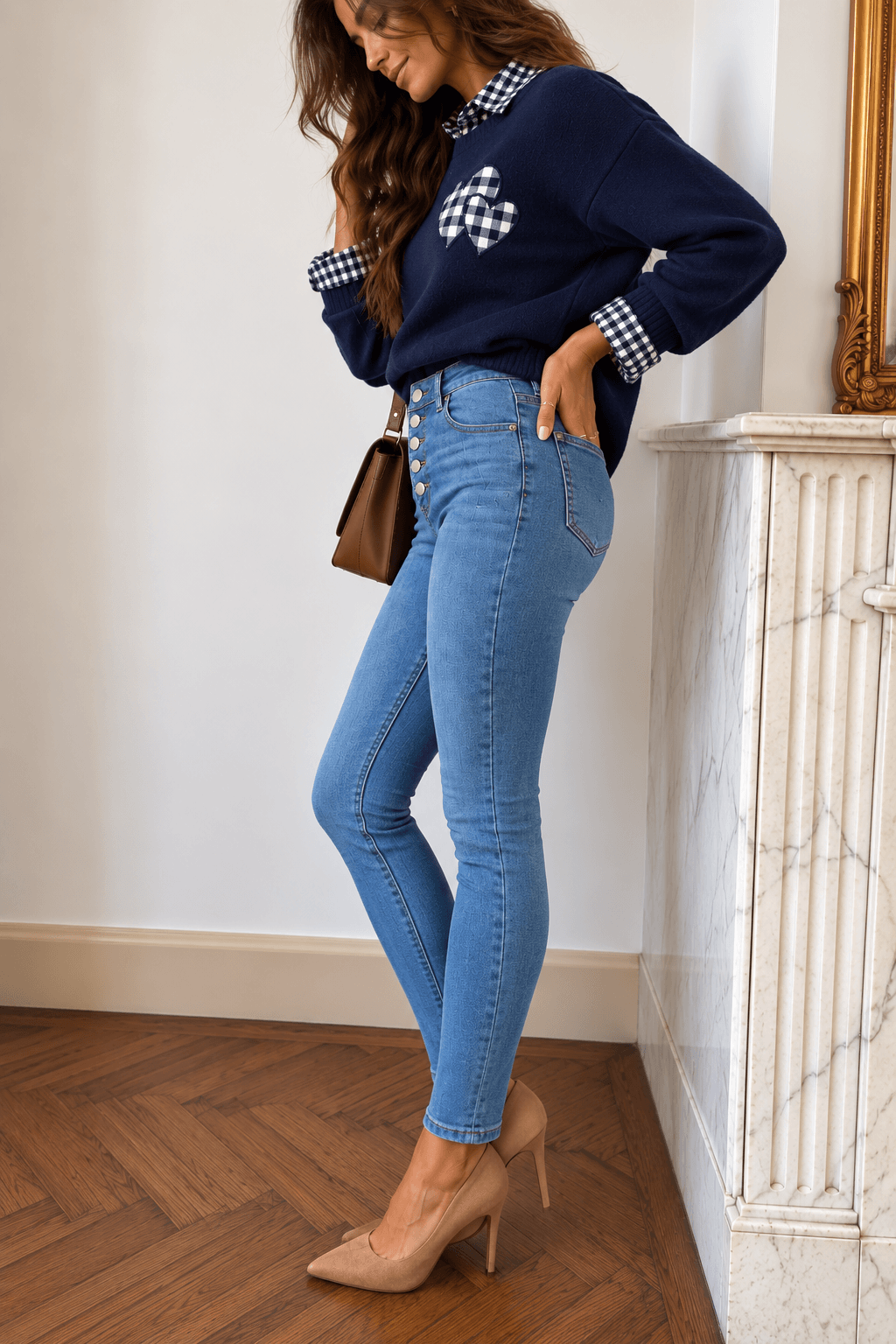 Jeans slim - MARINE