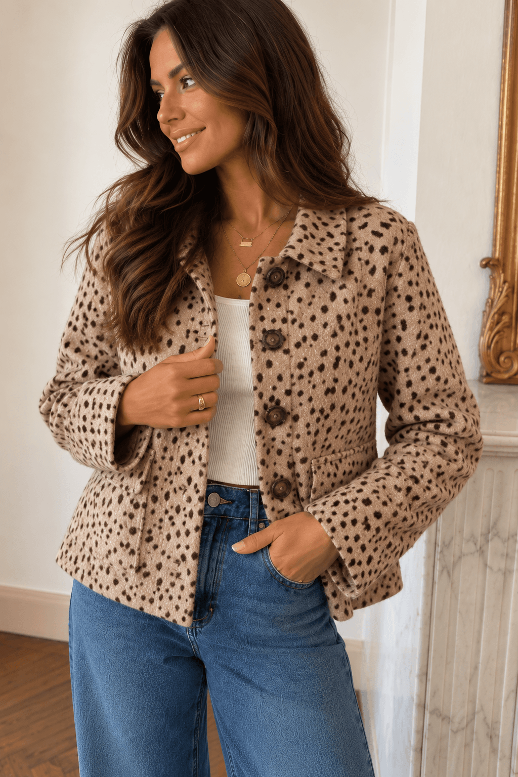 Veste beige - LEONIE