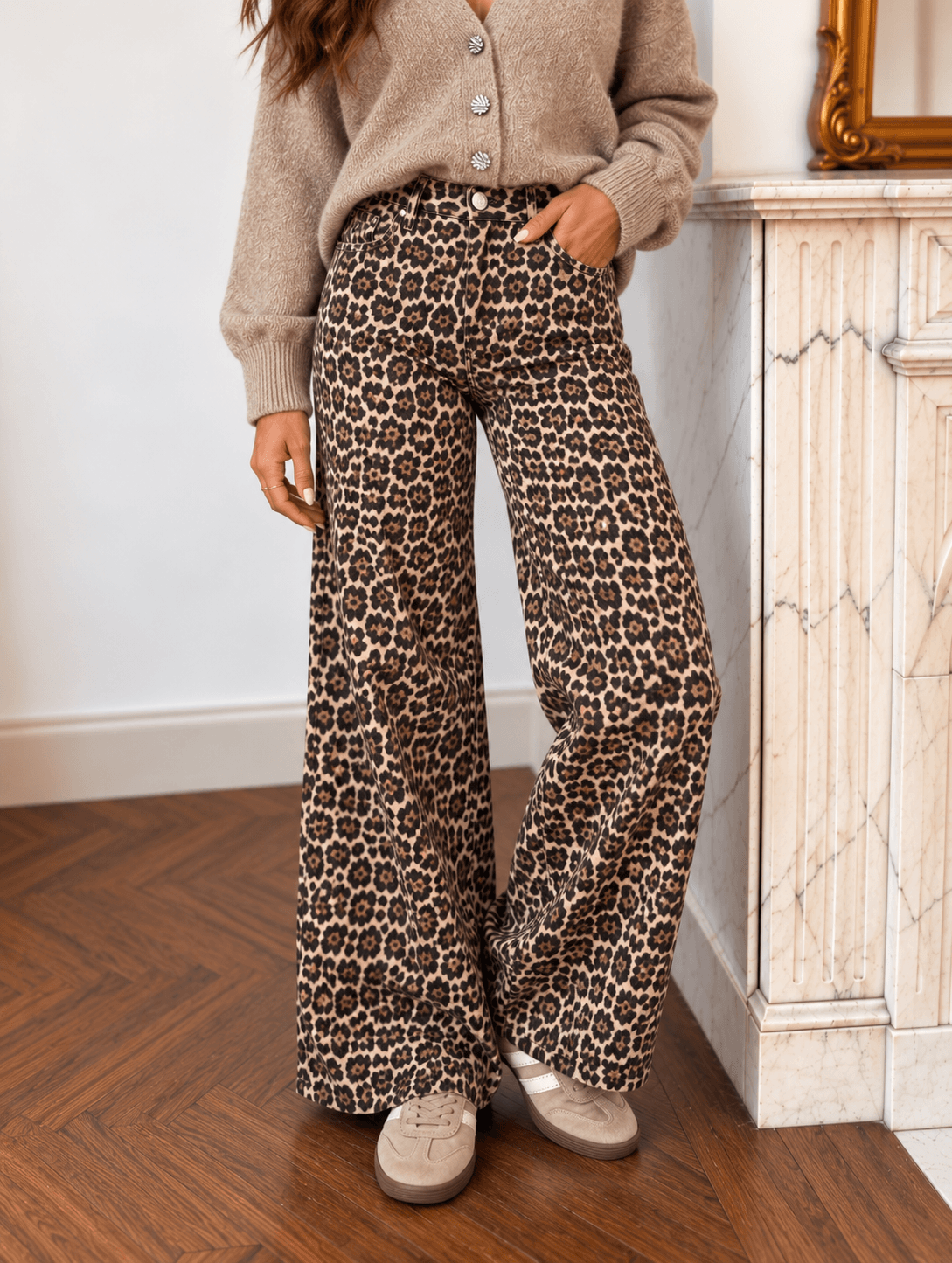 Pantalon léopard - LEA