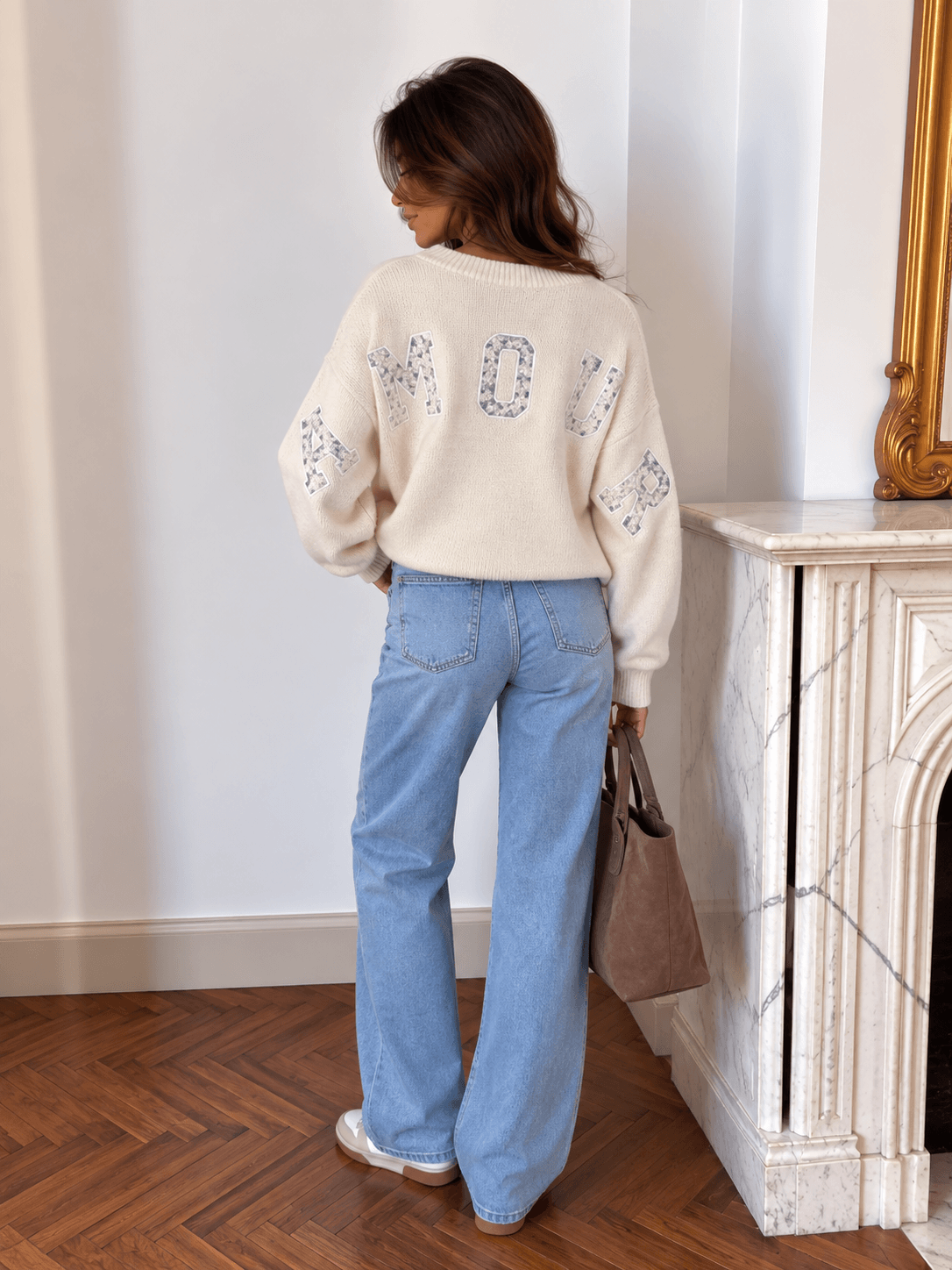 Pull blanc - LOVE