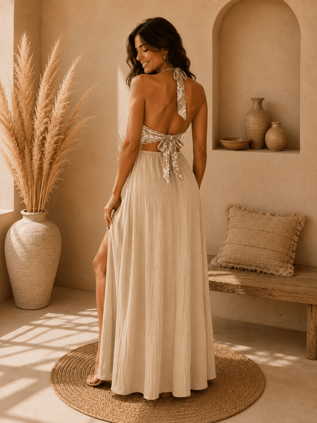 Robe beige - AMAYA
