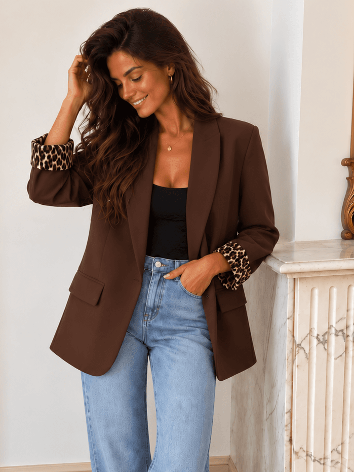 Blazer chocolat - HELENE
