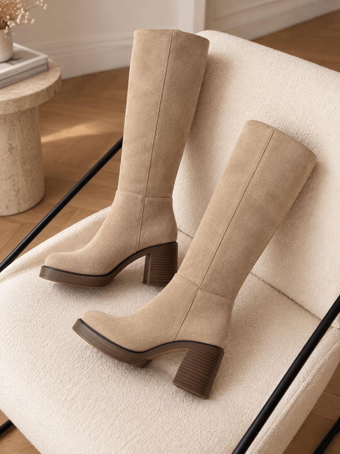 Bottes beige - MILA