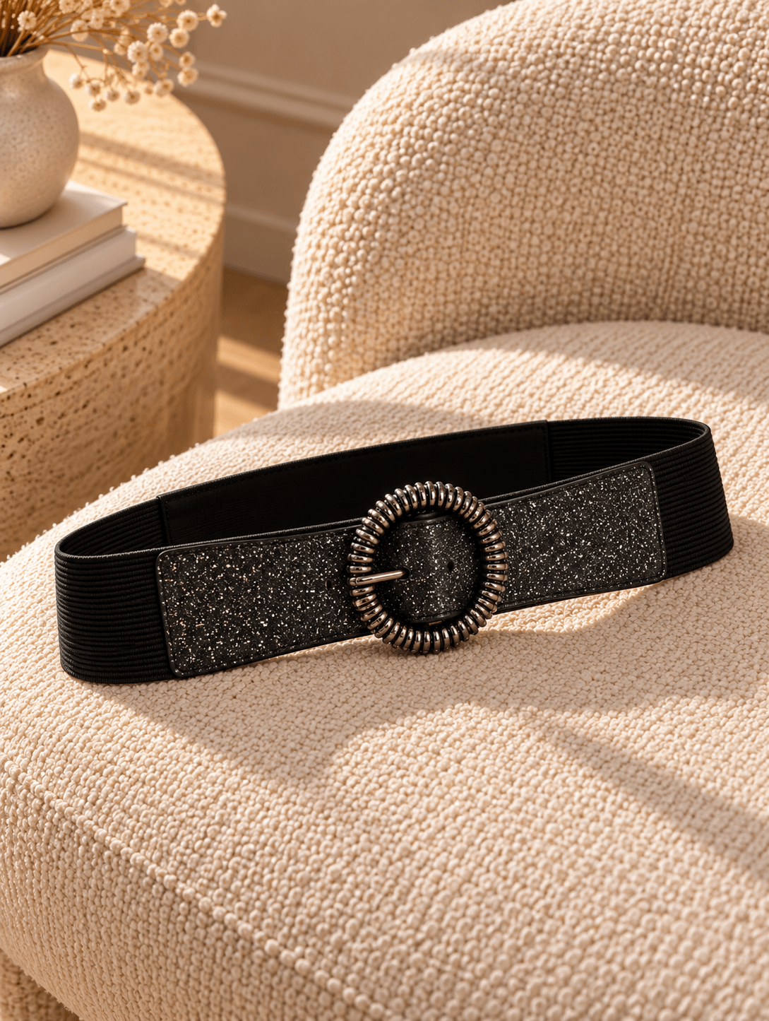 Ceinture paillette noir - EMMA
