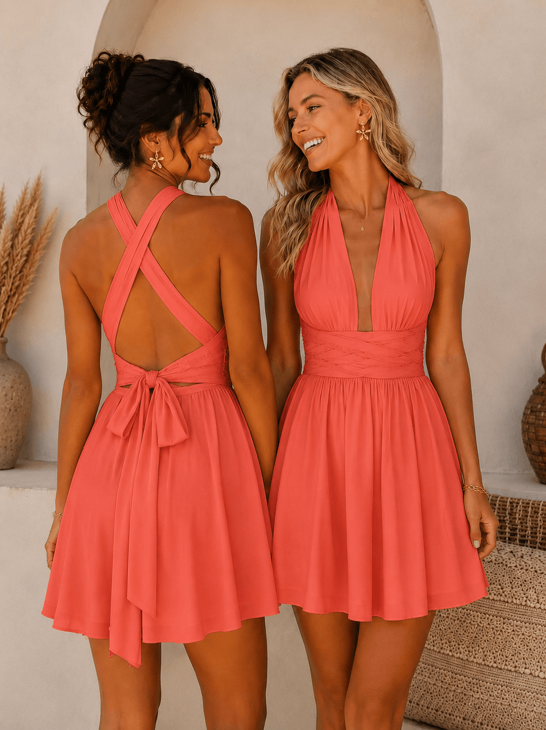 Robe corail - EMILIE