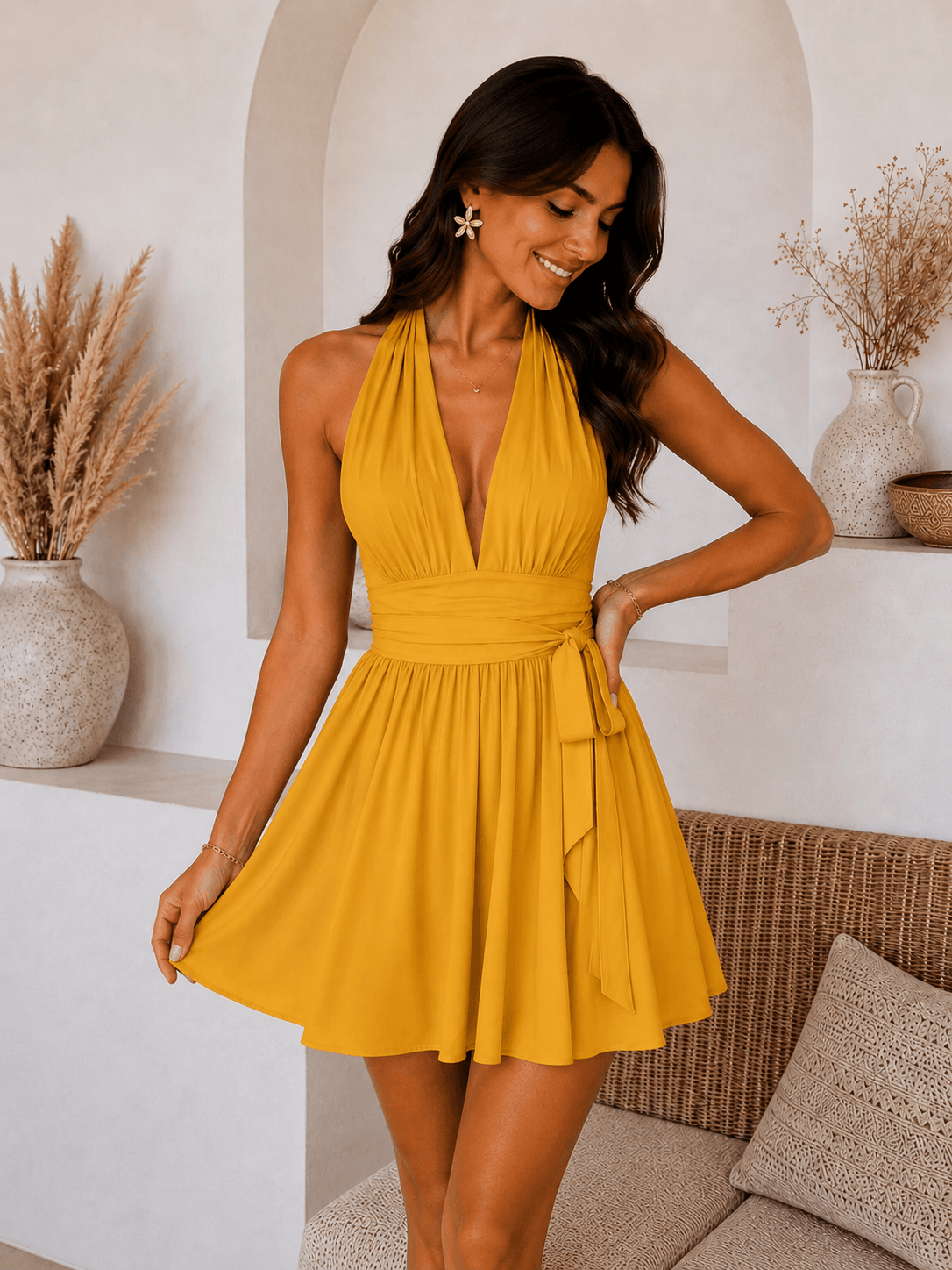Robe jaune - EMILIE