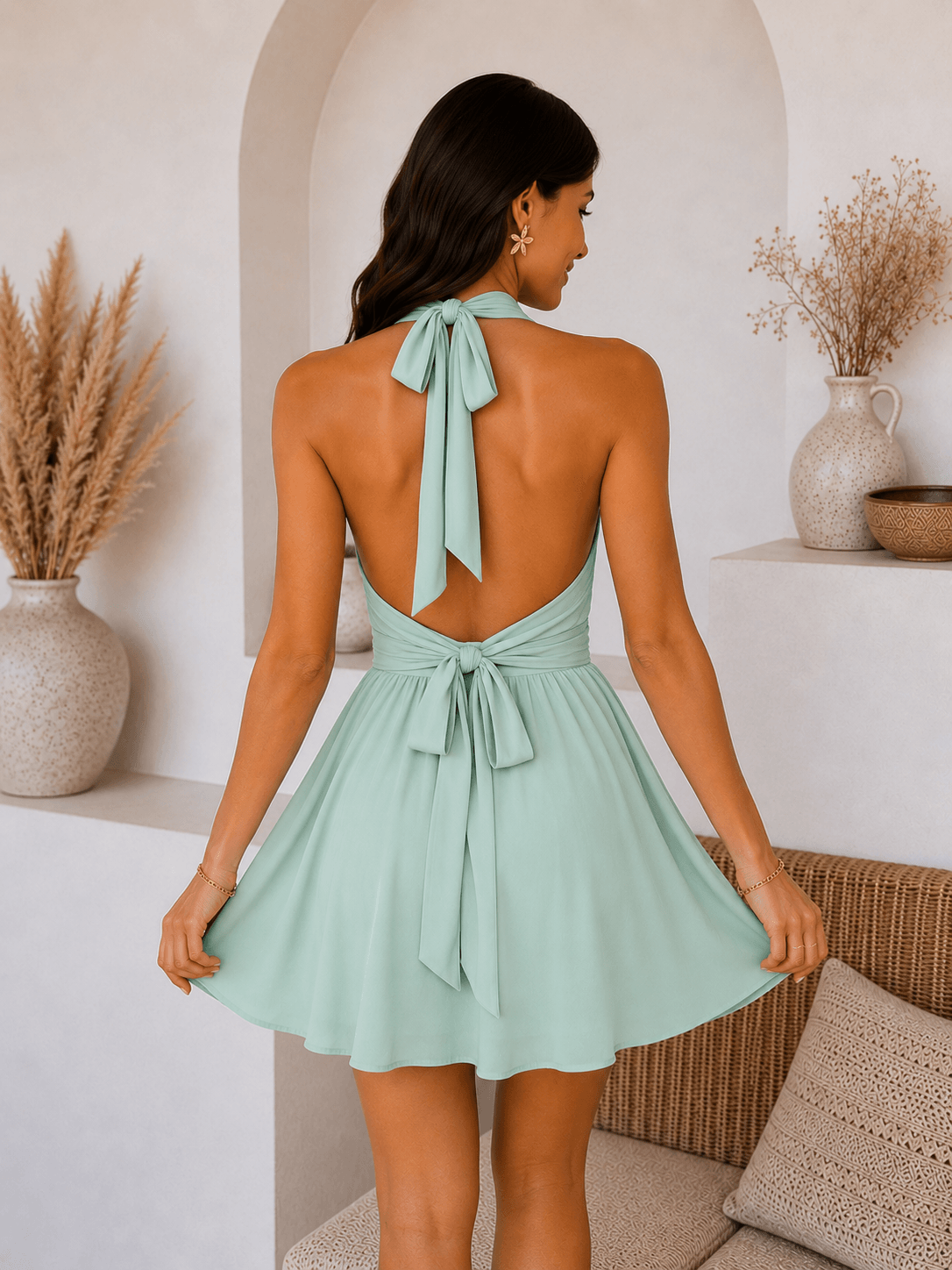 Robe vert d'eau - EMILIE