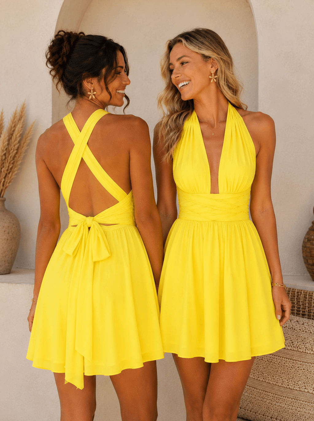 Robe jaune citron - EMILIE