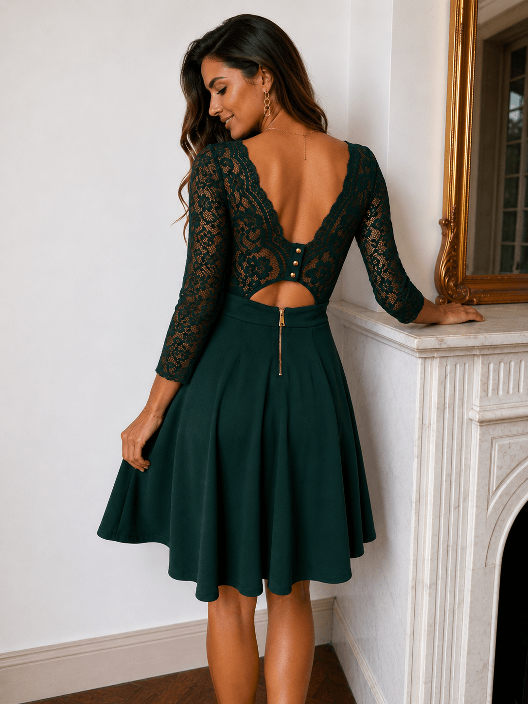 Robe vert sapin - ESTER