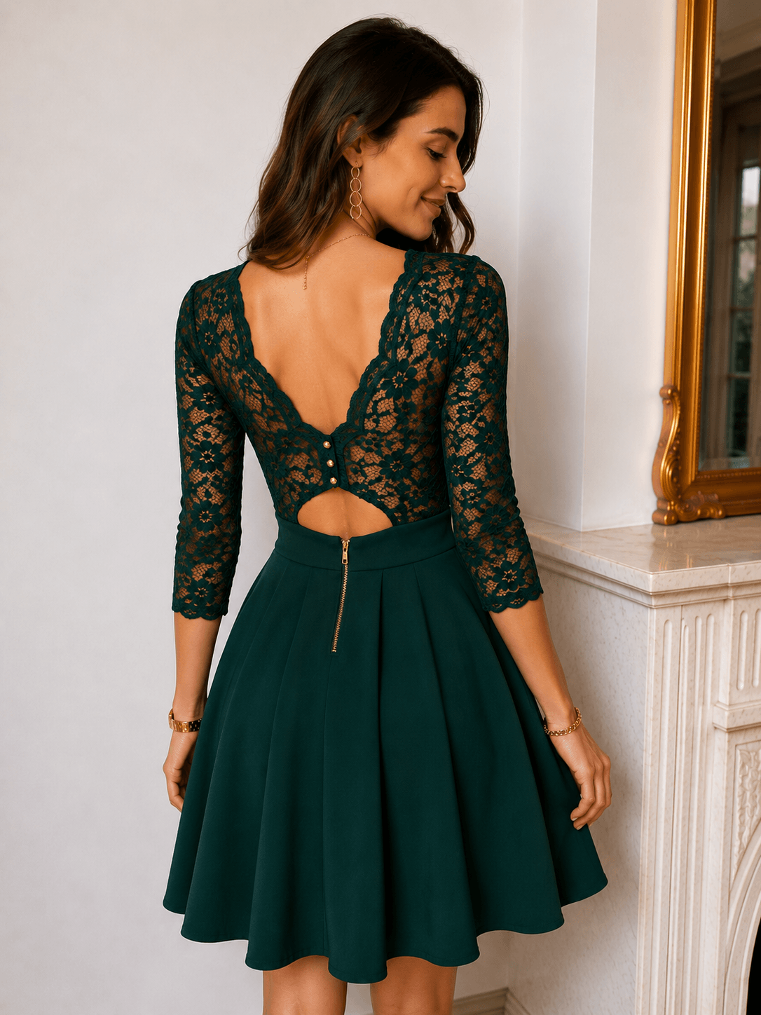 Robe vert sapin - ESTER