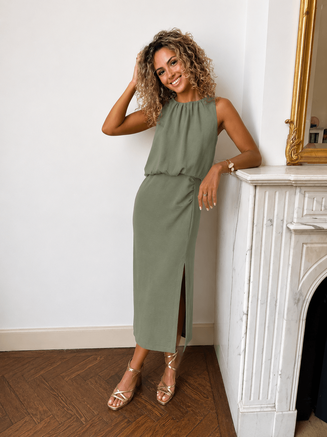 Robe kaki - HELENE