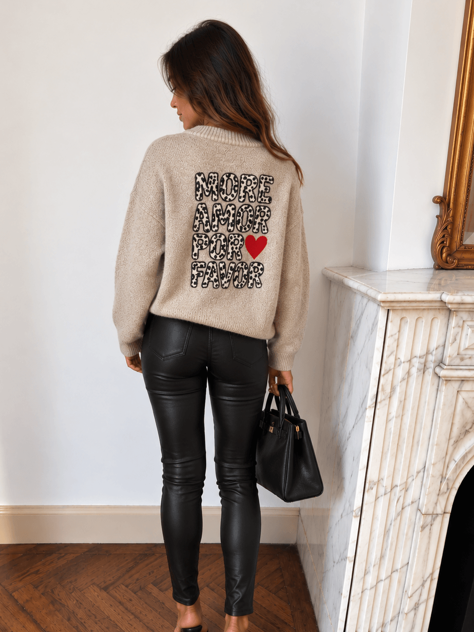 Pull taupe  - MORE AMOR
