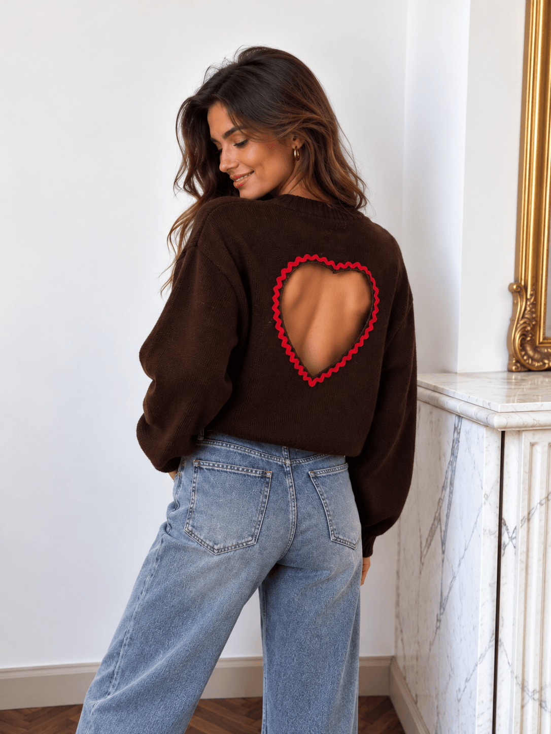 Pull chocolat - AMORE