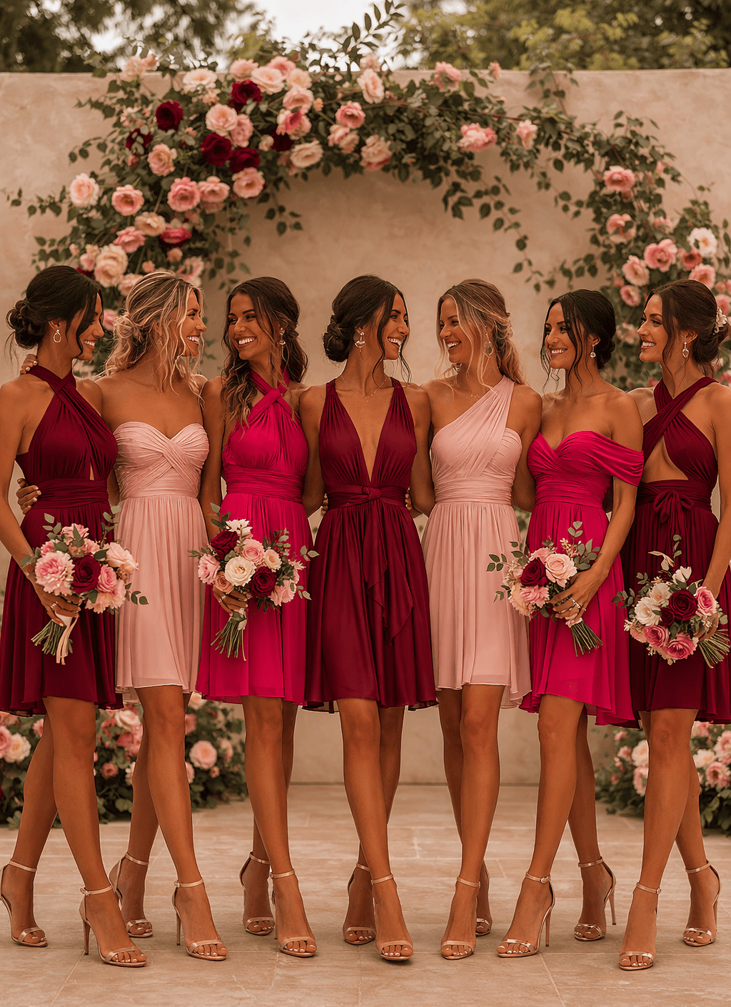 Robe bordeau - EMILIE