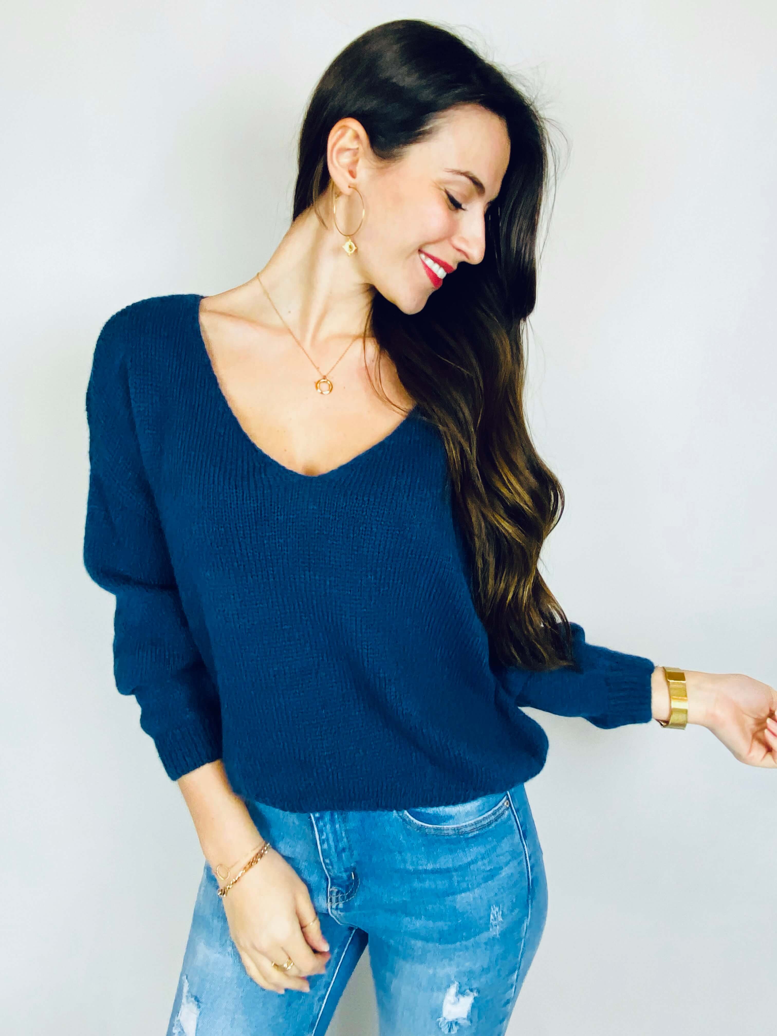 Pull bleu marine - LOLA