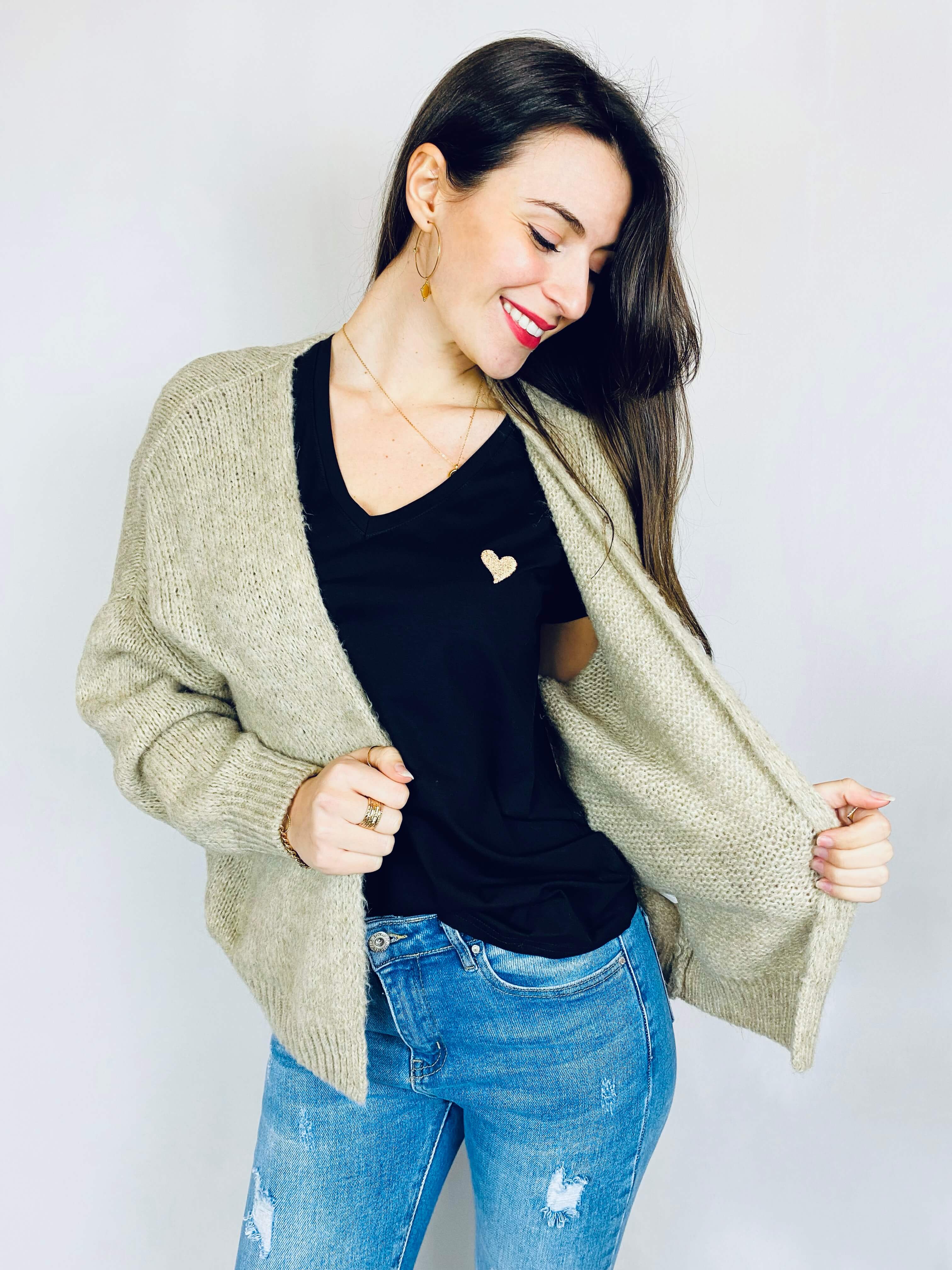 Gilet beige - ADELE