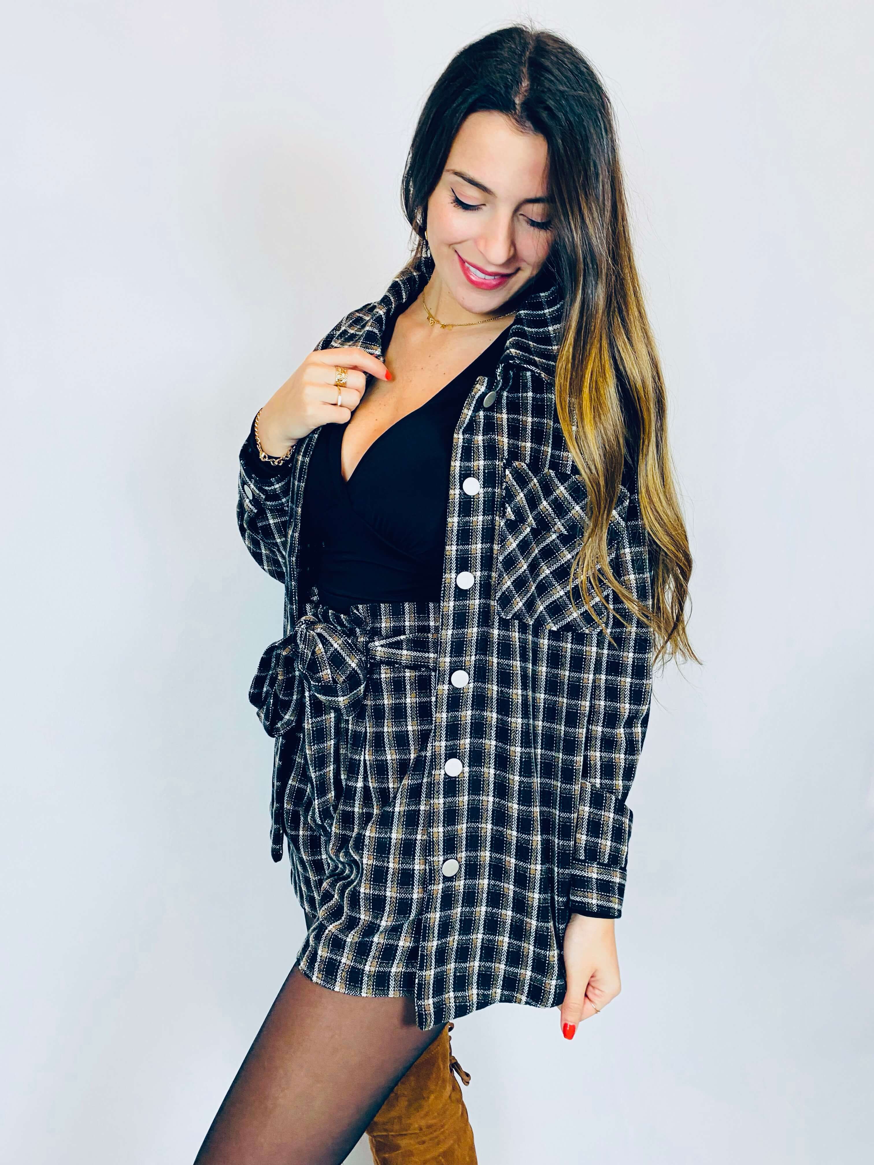 Veste à carreaux - BRICE