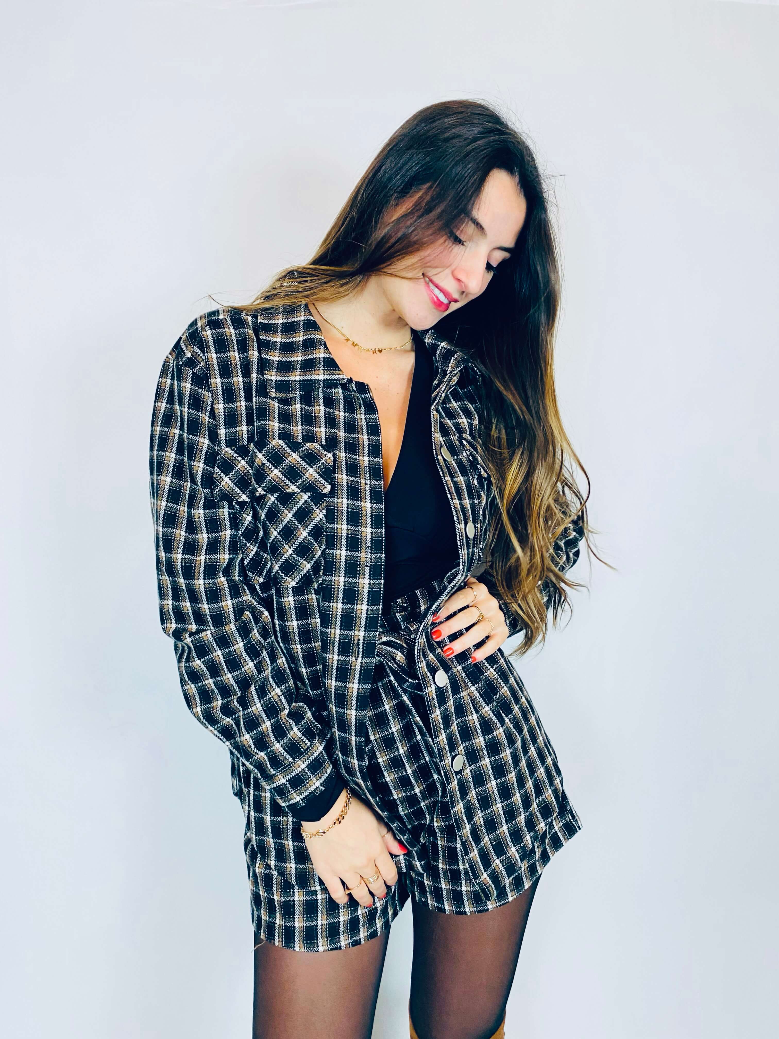 Veste à carreaux - BRICE