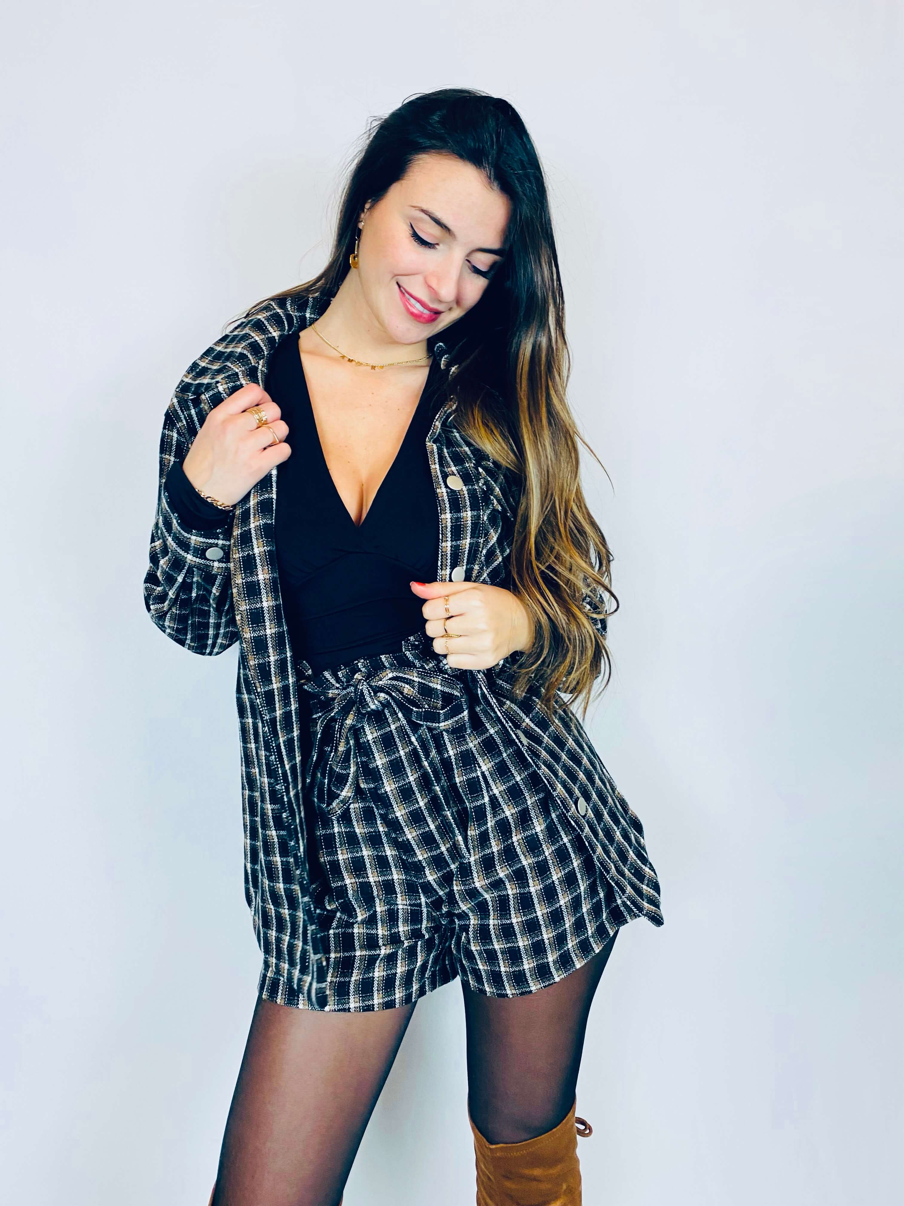 Veste à carreaux - BRICE