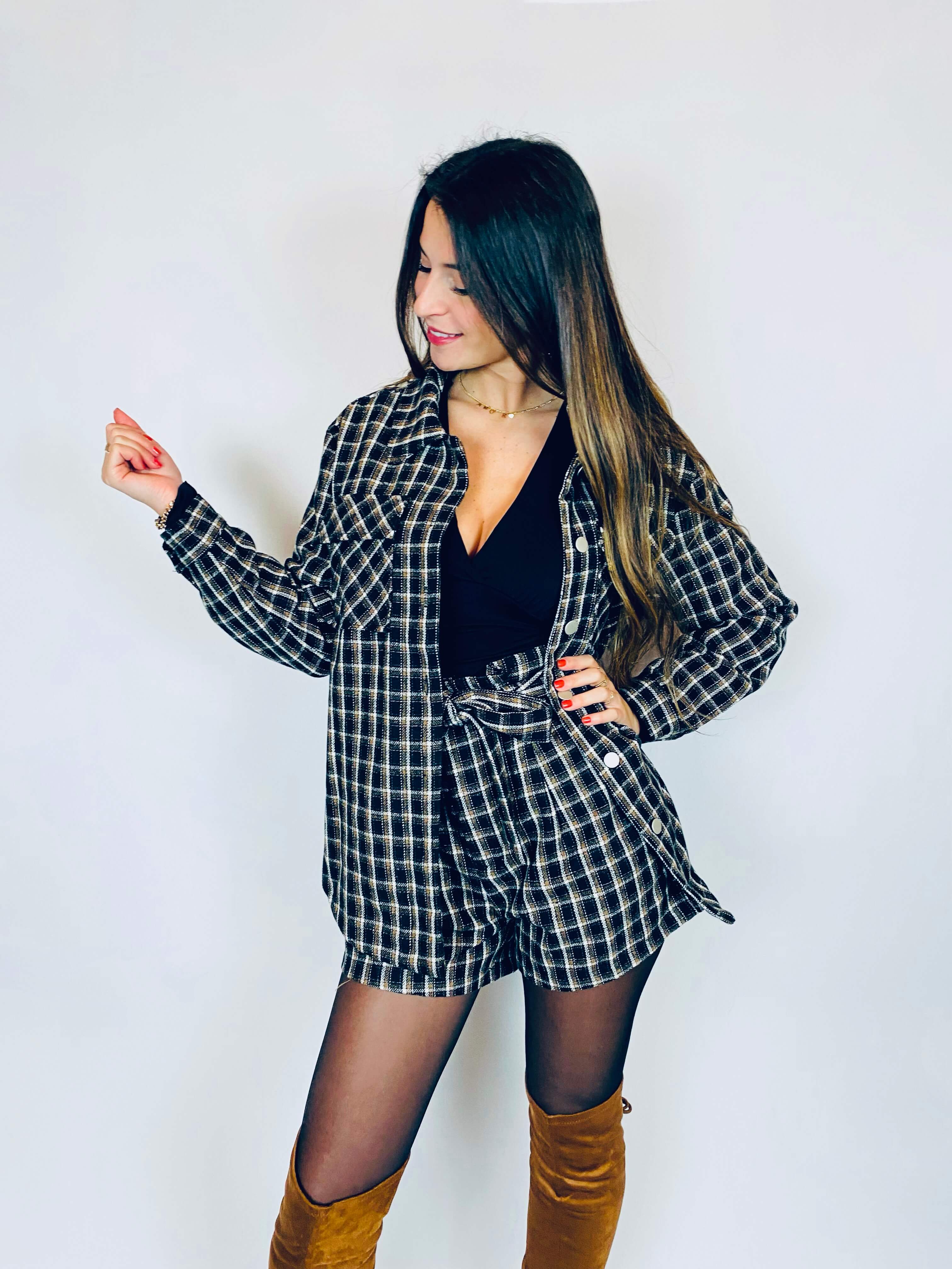 Veste à carreaux - BRICE