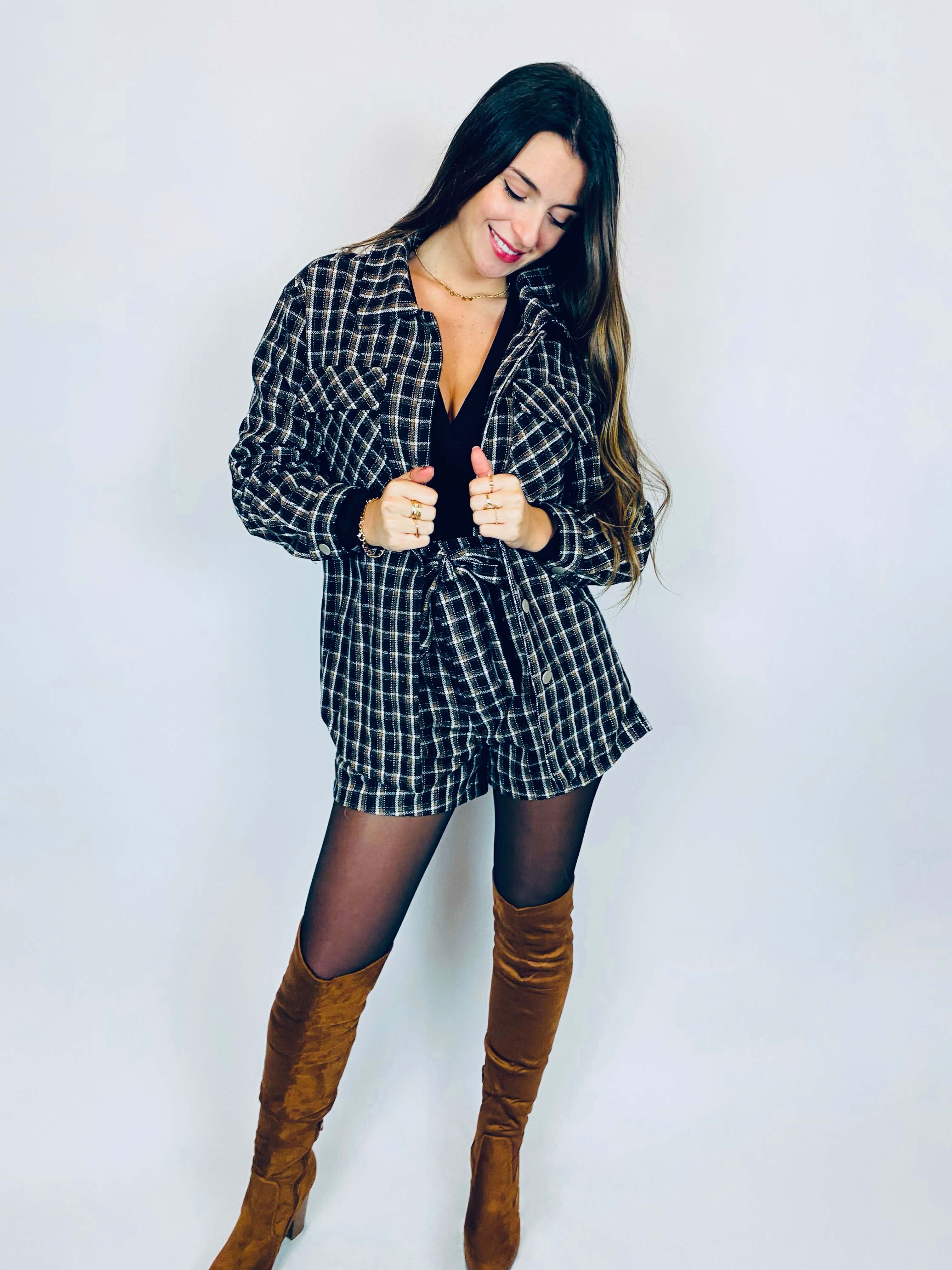 Veste à carreaux - BRICE