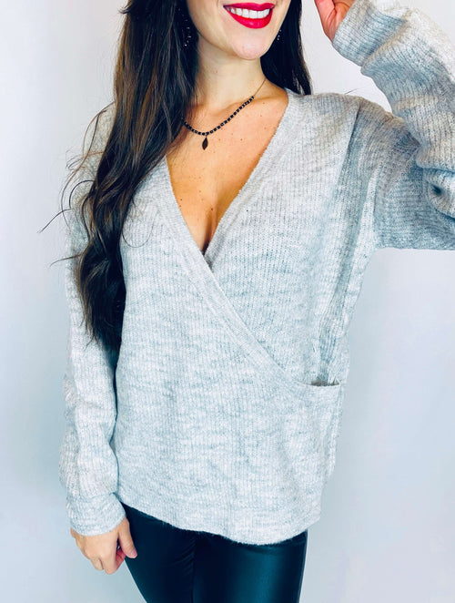 Pull gris - HELENE