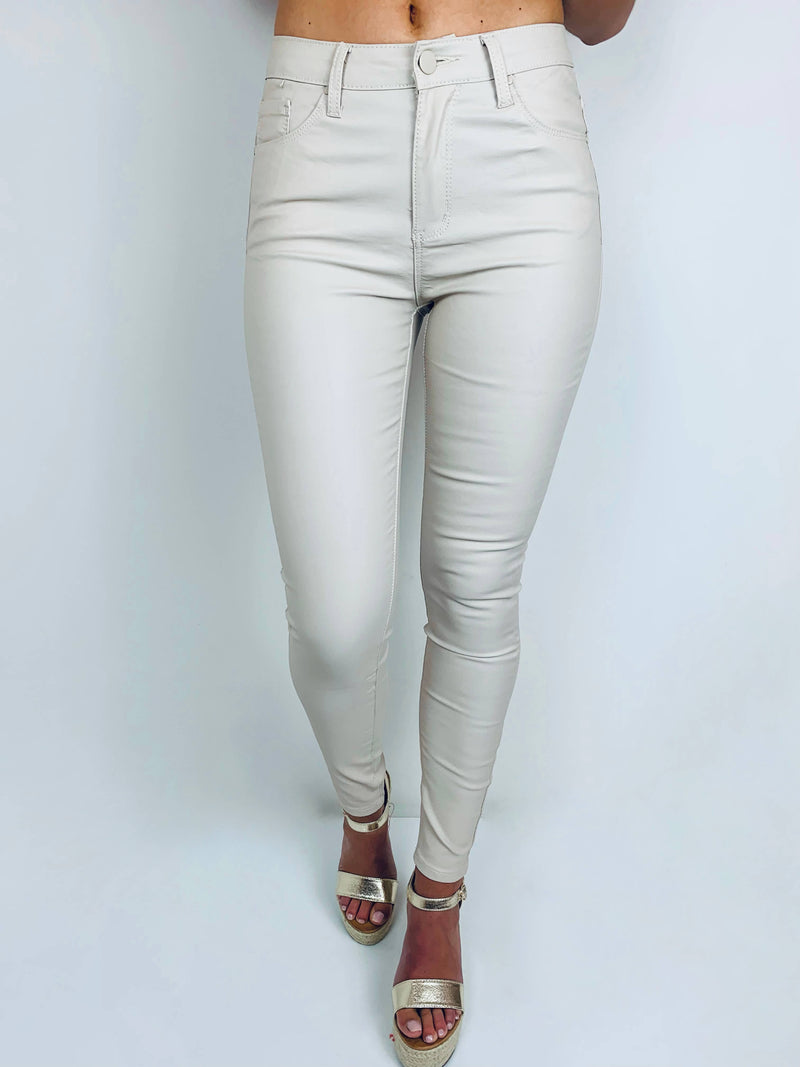 Pantalon effet cuir - CAMILLE