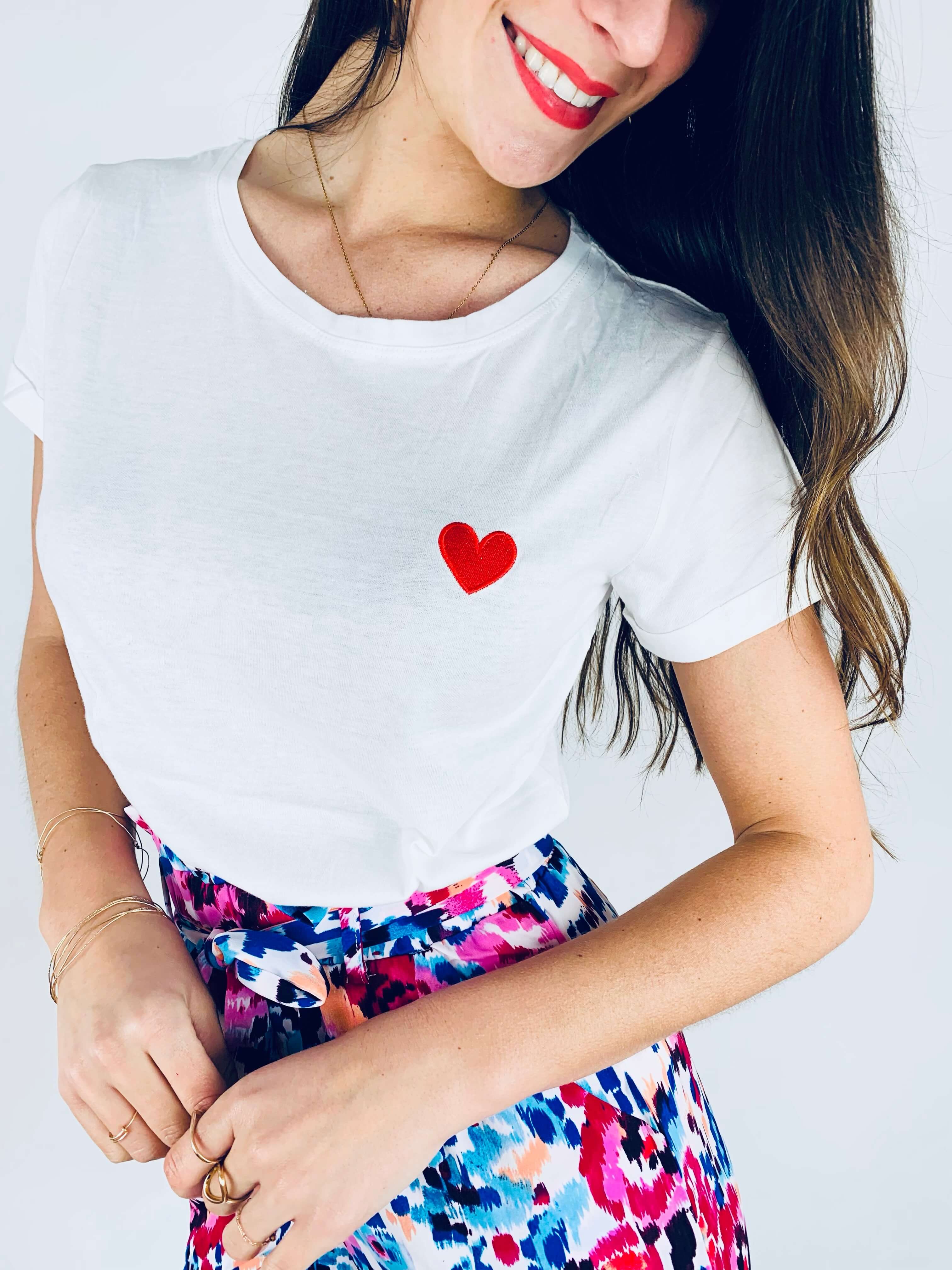 T-shirt rouge - COEUR