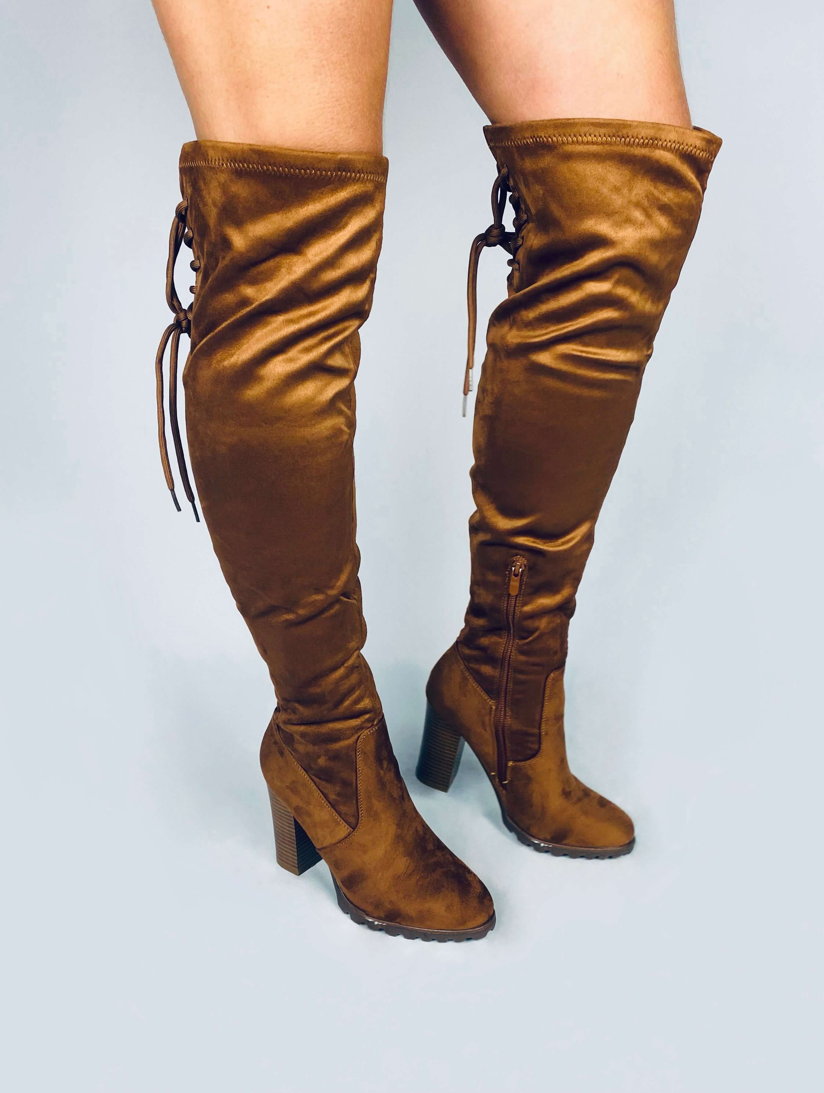 Cuissardes camel - GABRIELLE