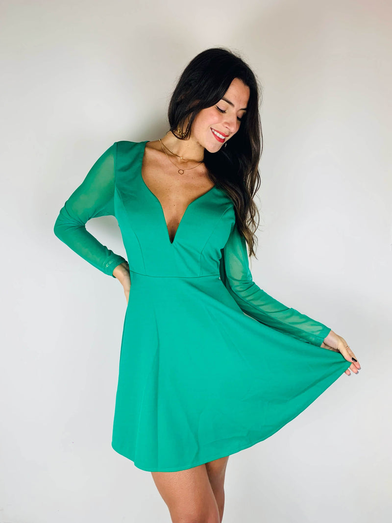 Robe verte - PAULINE