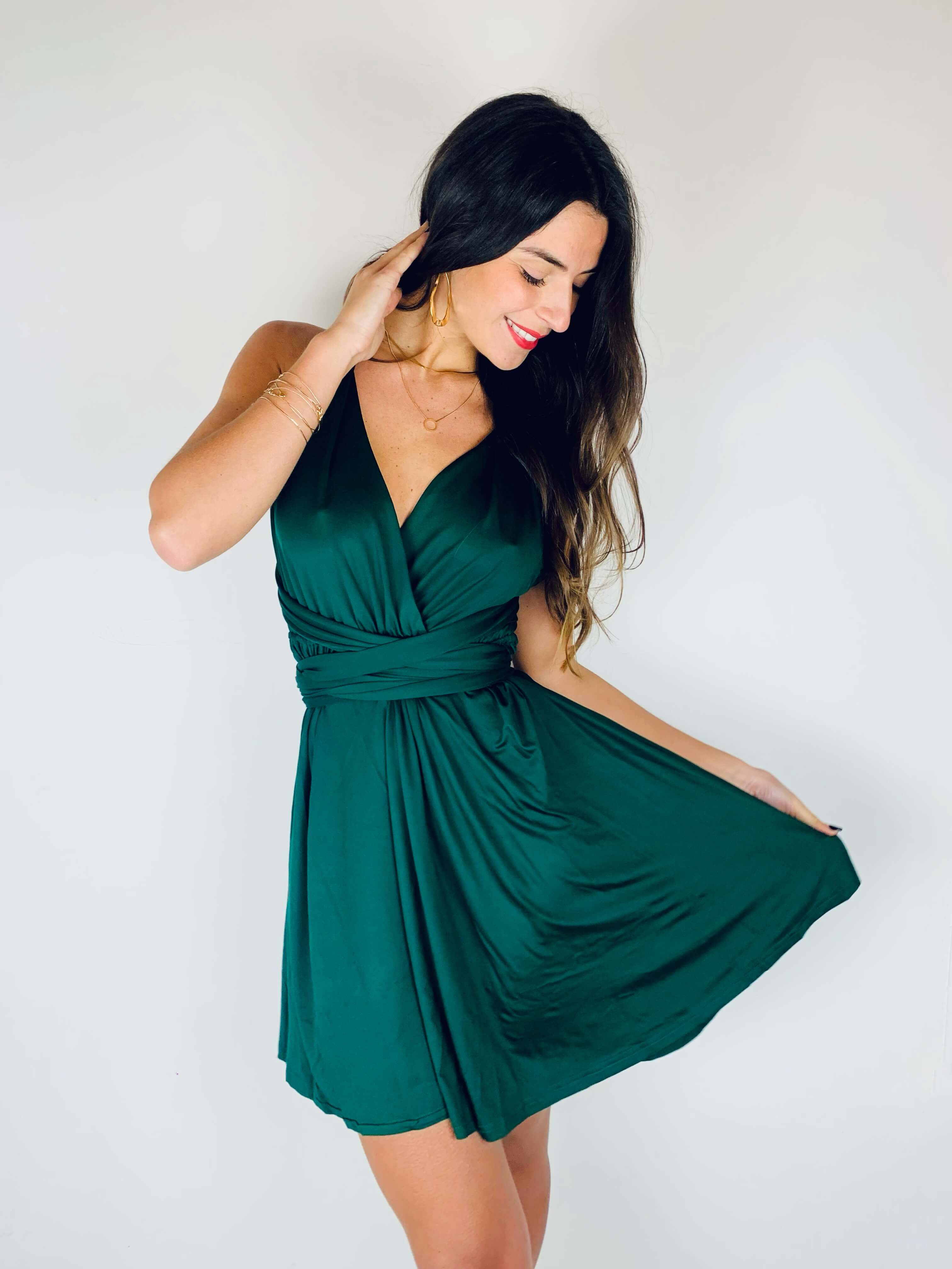 Robe vert - EMILIE
