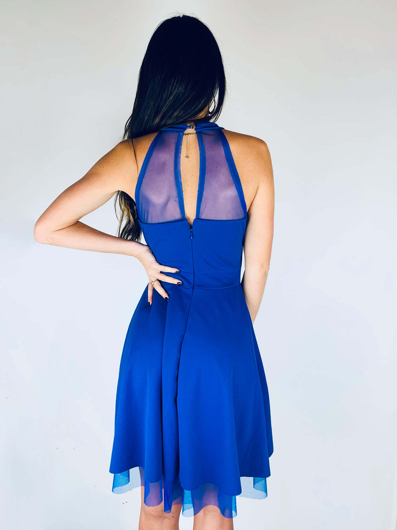 Robe bleu royal - CAMELIA