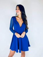 Robe bleu - PAULINE