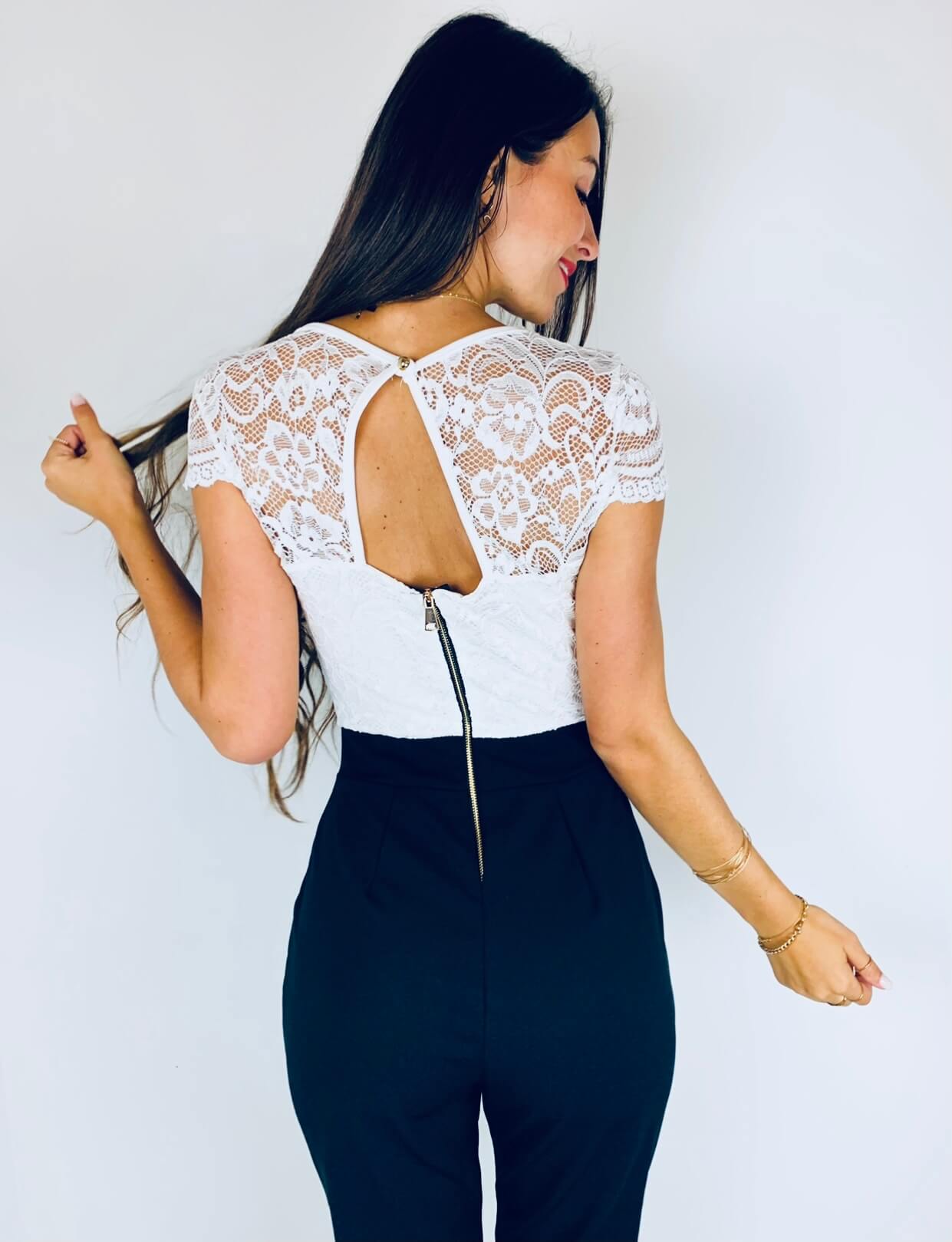 combinaison pantalon blanche